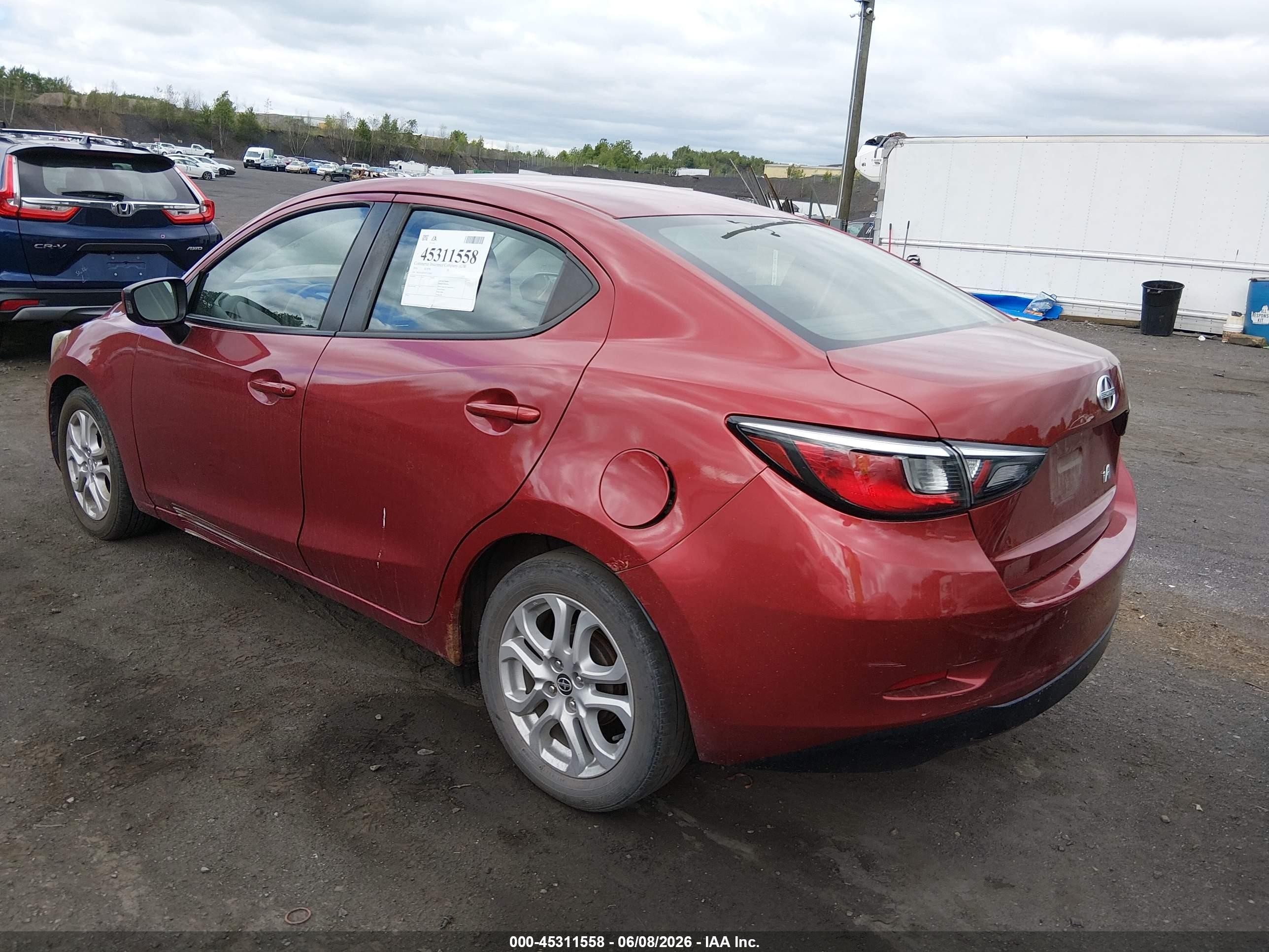 2016 Scion iA VIN 3MYDLBZV0GY127643 IAAI salvage auction — Unknown, Salvage (Idaho), sold $1,300 on 2026-09-16 (photo 3)