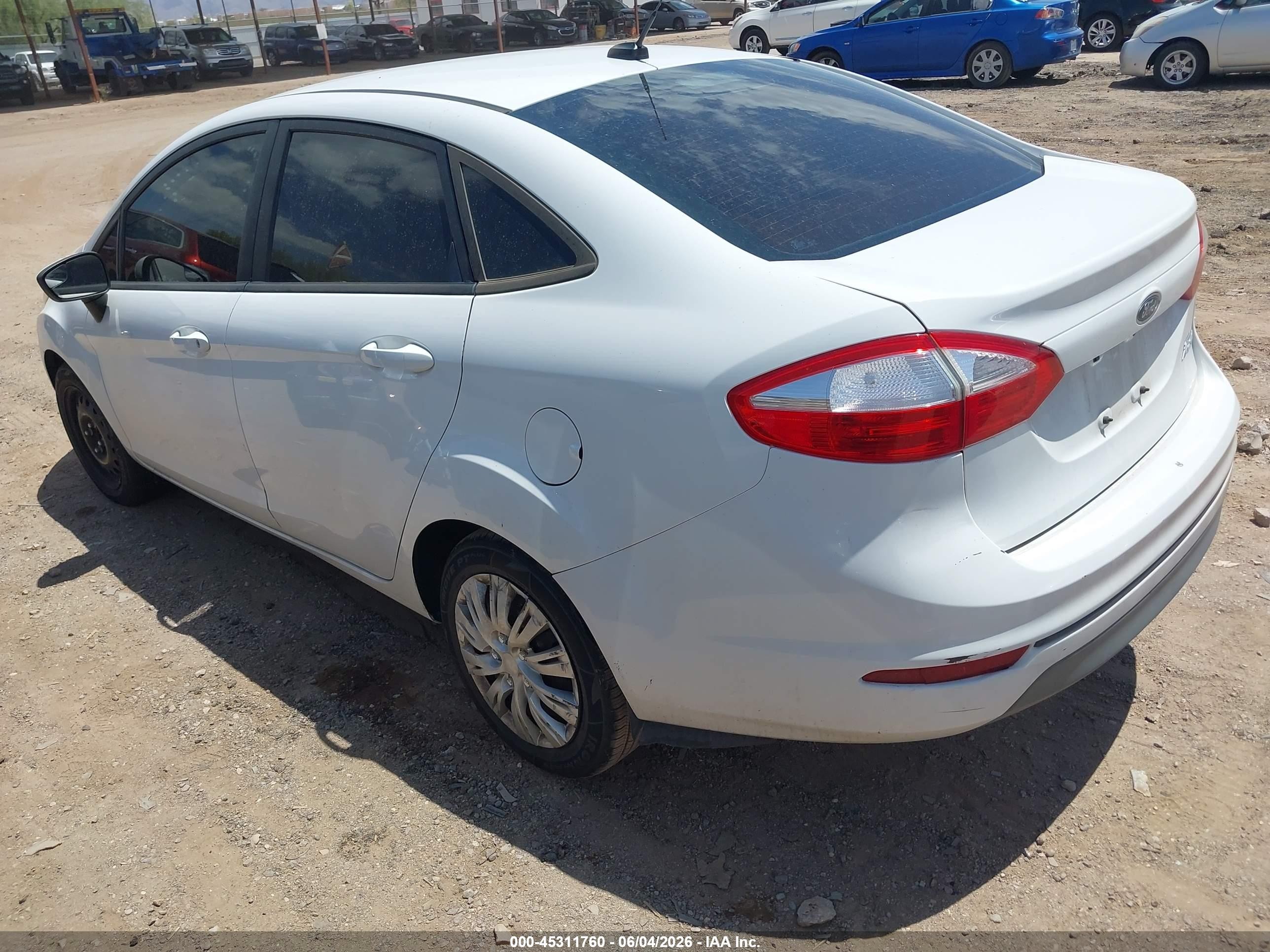2016 Ford Fiesta VIN 3FADP4AJ6GM154544 IAAI salvage auction — Normal Wear, Clear (Arizona), sold $625 on 2026-07-02 (photo 3)