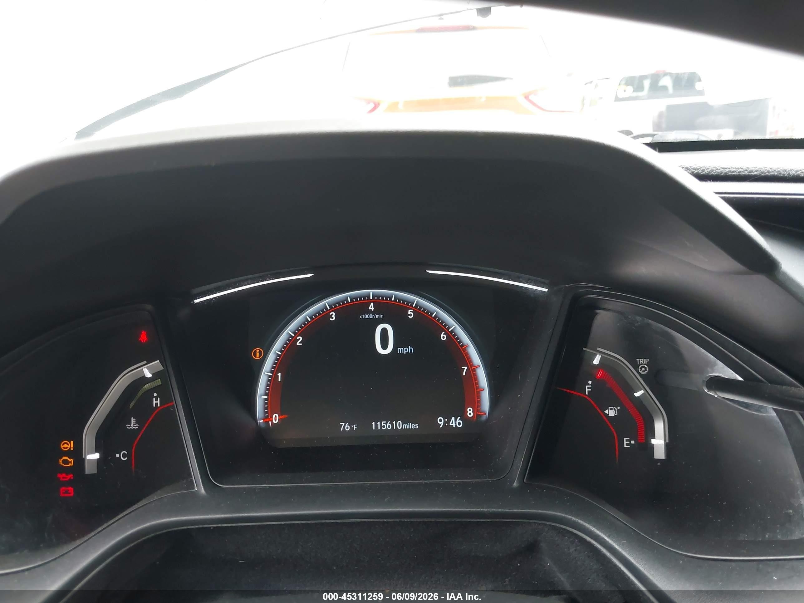 2019 Honda Civic VIN SHHFK7G4XKU210050 IAAI salvage auction — Rear End, Wait Title, sold $3,350 on 2026-09-22 (photo 7)