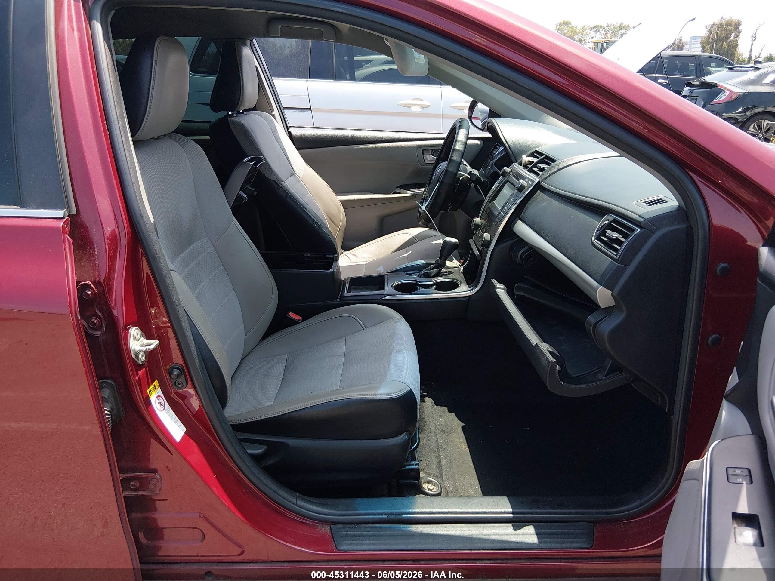 2017 Toyota Camry VIN 4T1BF1FK4HU783927 IAAI salvage auction — Normal Wear, Clear - Dealer Only (California), sold $1,850 on 2026-07-09 (photo 5)