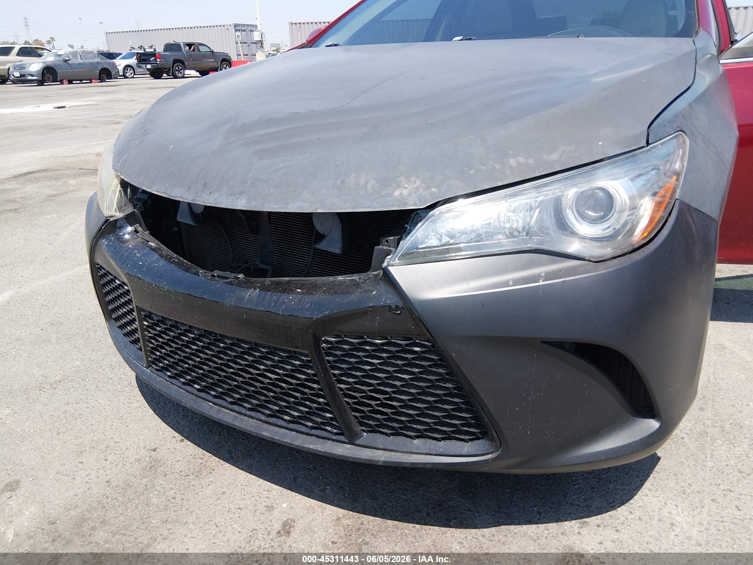 2017 Toyota Camry VIN 4T1BF1FK4HU783927 IAAI salvage auction — Normal Wear, Clear - Dealer Only (California), sold $1,850 on 2026-07-09 (photo 6)