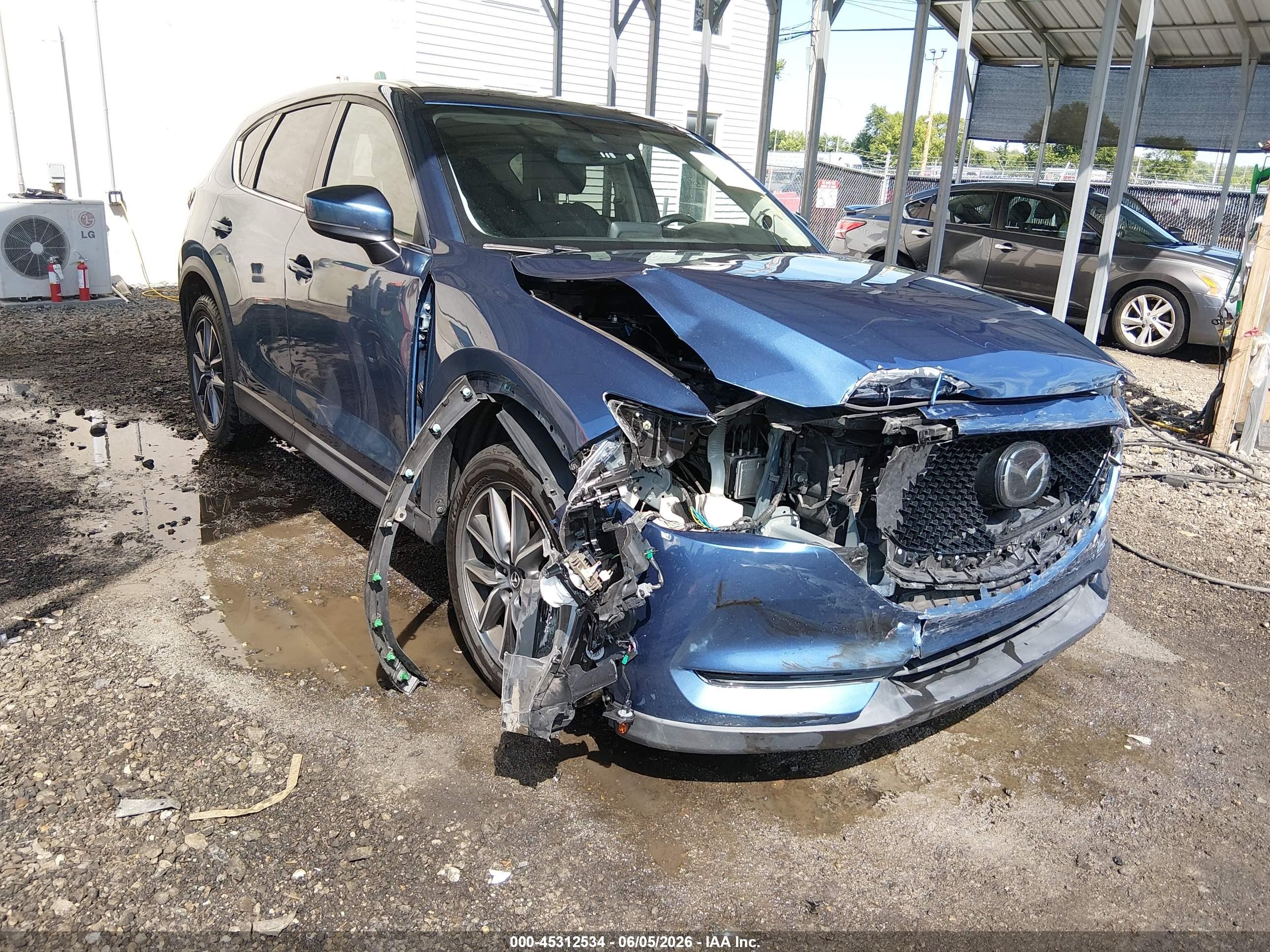 2018 Mazda CX-5 VIN JM3KFBCMXJ1474722 IAAI salvage auction — Front End, Salvage (Delaware), sold $4,650 on 2026-09-13 (photo 1)