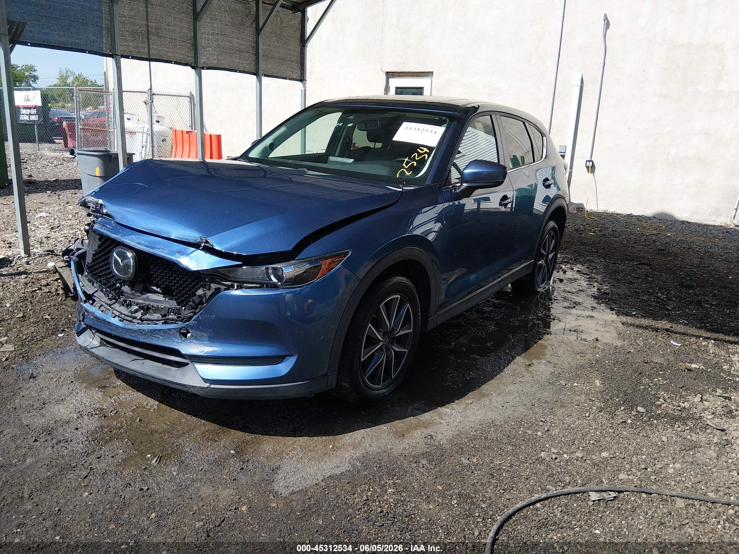 2018 Mazda CX-5 VIN JM3KFBCMXJ1474722 IAAI salvage auction — Front End, Salvage (Delaware), sold $4,650 on 2026-09-13 (photo 2)