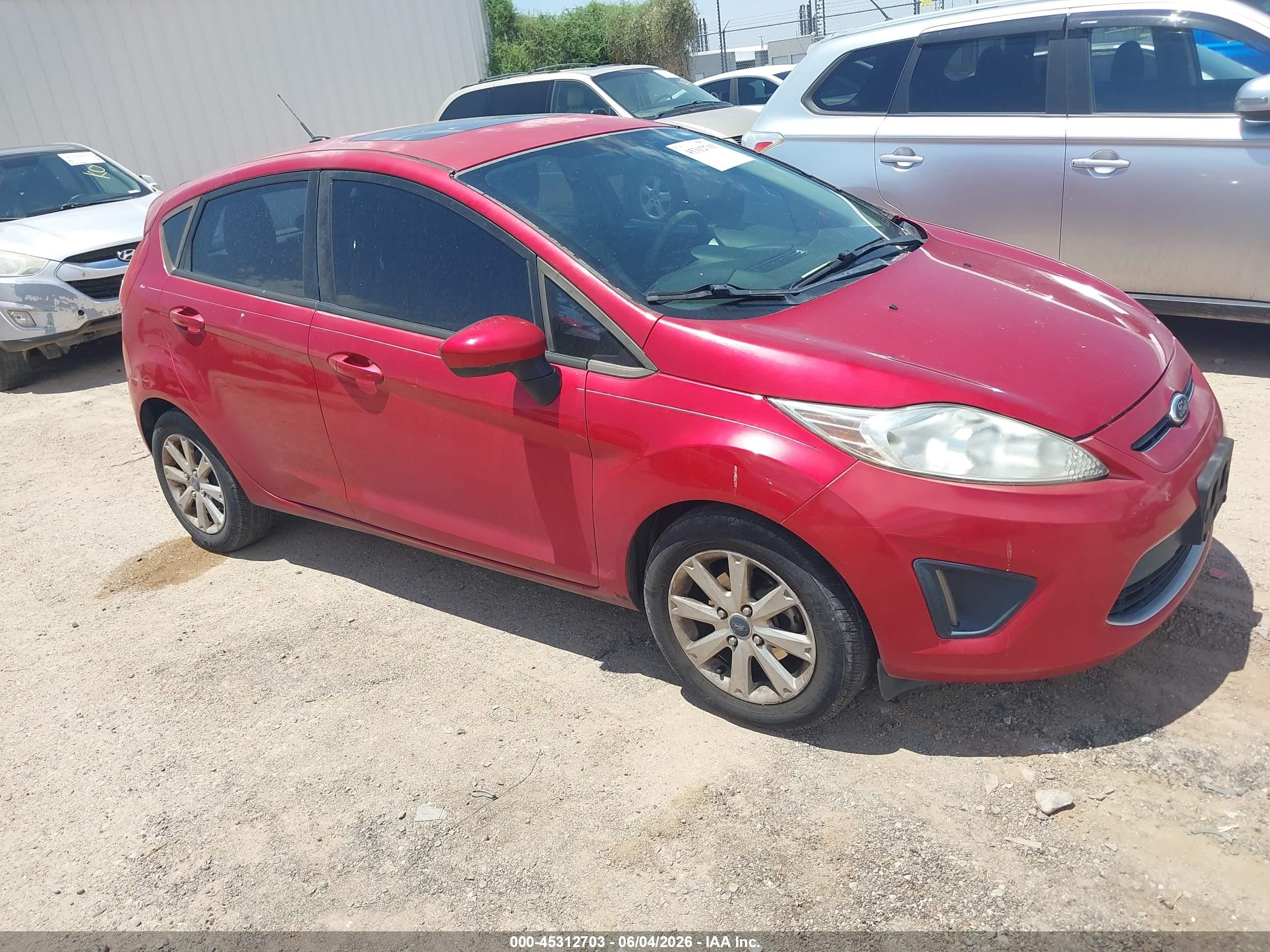 2012 Ford Fiesta VIN 3FADP4EJ3CM186517 IAAI salvage auction — Normal Wear, Clear (Arizona), sold $425 on 2026-07-02 (photo 1)