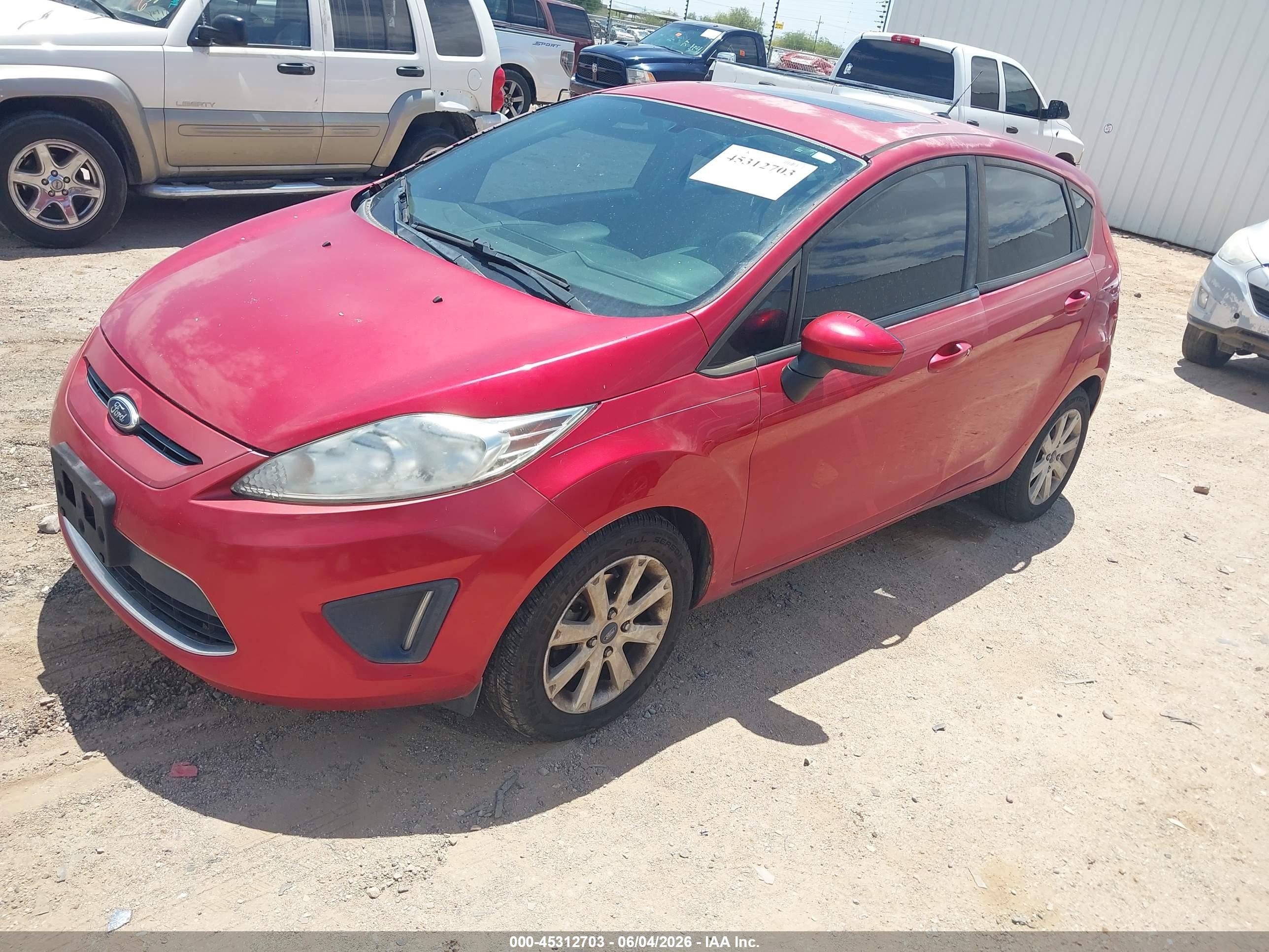 2012 Ford Fiesta VIN 3FADP4EJ3CM186517 IAAI salvage auction — Normal Wear, Clear (Arizona), sold $425 on 2026-07-02 (photo 2)