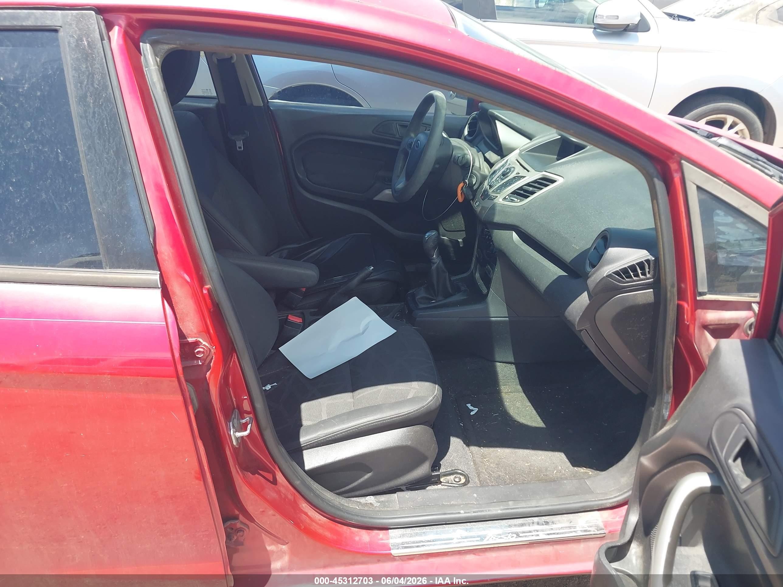 2012 Ford Fiesta VIN 3FADP4EJ3CM186517 IAAI salvage auction — Normal Wear, Clear (Arizona), sold $425 on 2026-07-02 (photo 5)