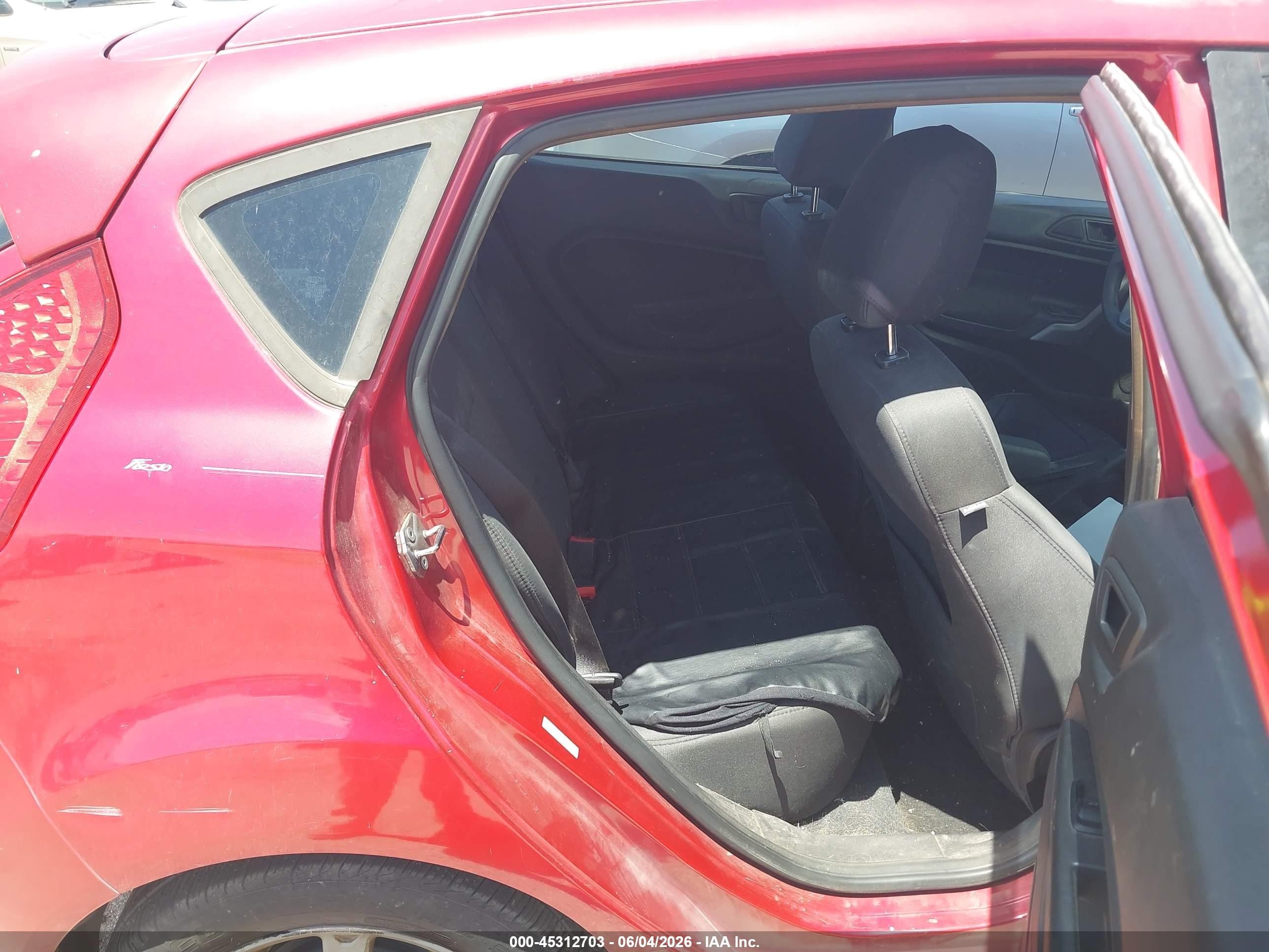 2012 Ford Fiesta VIN 3FADP4EJ3CM186517 IAAI salvage auction — Normal Wear, Clear (Arizona), sold $425 on 2026-07-02 (photo 8)