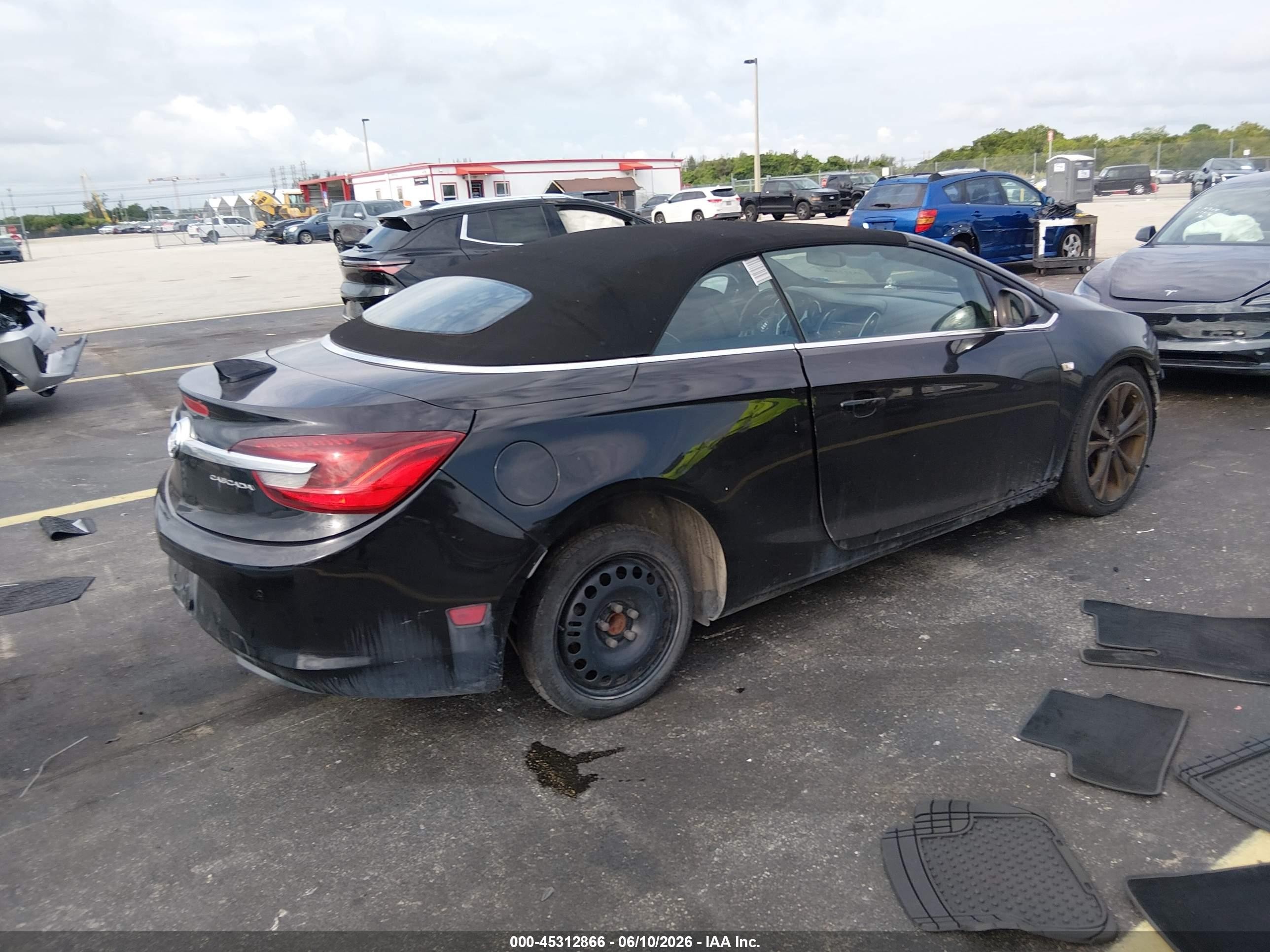2019 Buick Cascada VIN W04WH3N51KG344773 IAAI salvage auction — Front End, Rebuildable (Florida), sold $1,600 on 2026-09-27 (photo 4)