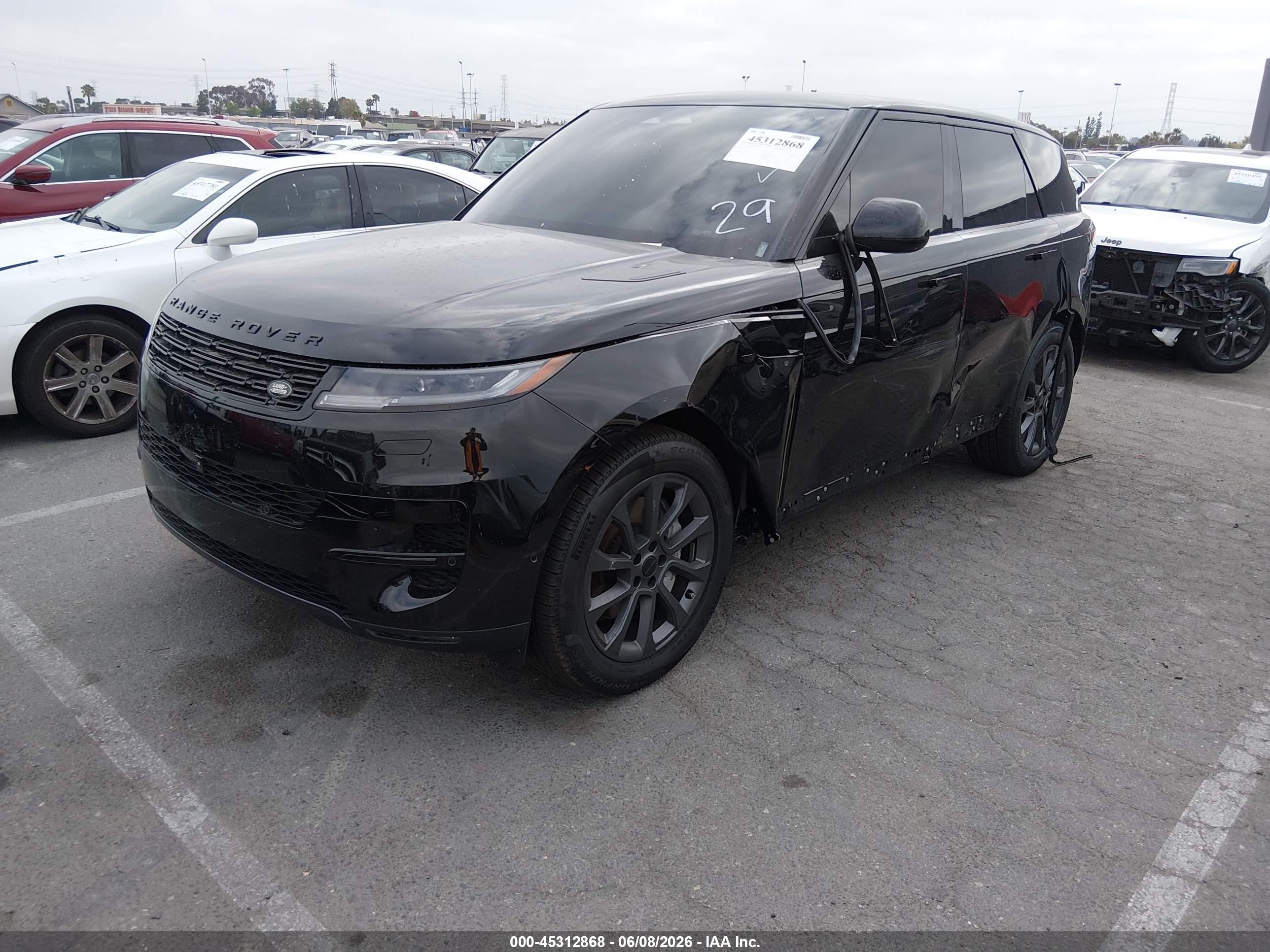2026 Land Rover Range Rover Sport VIN SAL1P9EU7TA619105 IAAI salvage auction — Unknown, Clear (California), sold $53,000 on 2026-07-02 (photo 2)