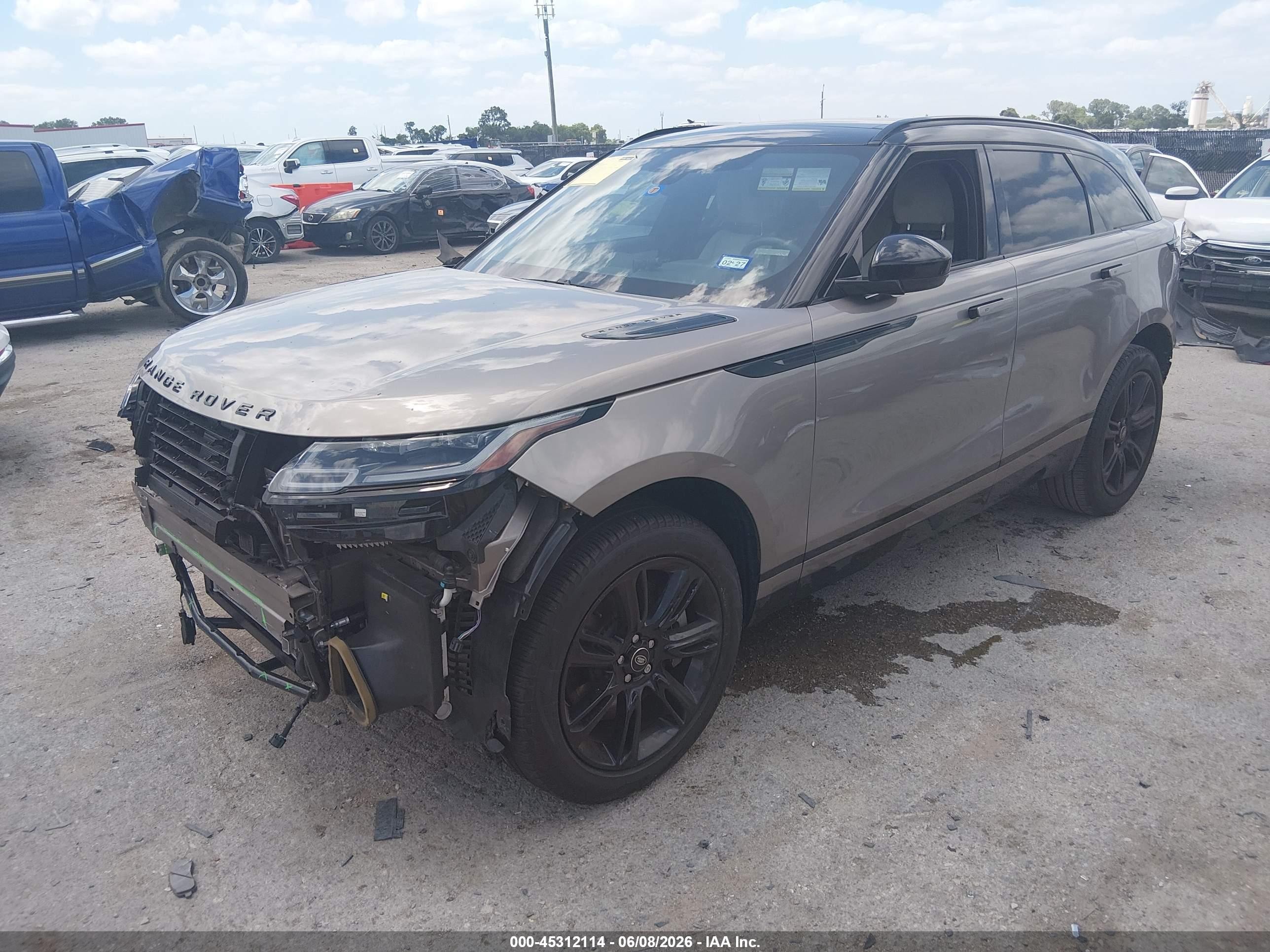 2023 Land rover Range rover velar VIN SALYT2EU5PA363537 IAAI salvage auction — Front & Rear, Original (Texas), sold $25,000 on 2026-08-19 (photo 2)