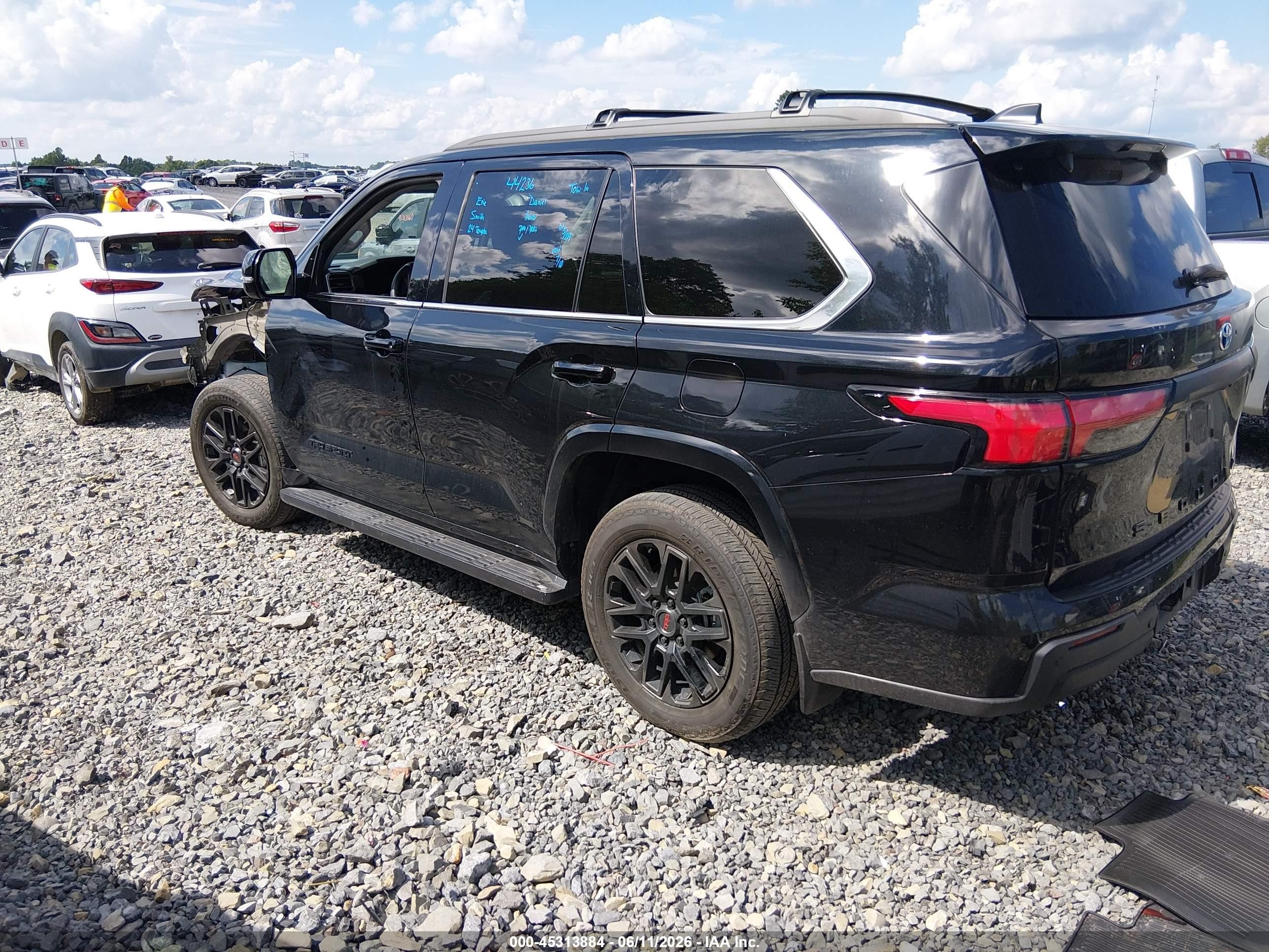 2024 Toyota Sequoia VIN 7SVAAABA7RX032449 IAAI salvage auction — Front End, Salvage (West Virginia), sold $26,975 on 2026-08-05 (photo 3)