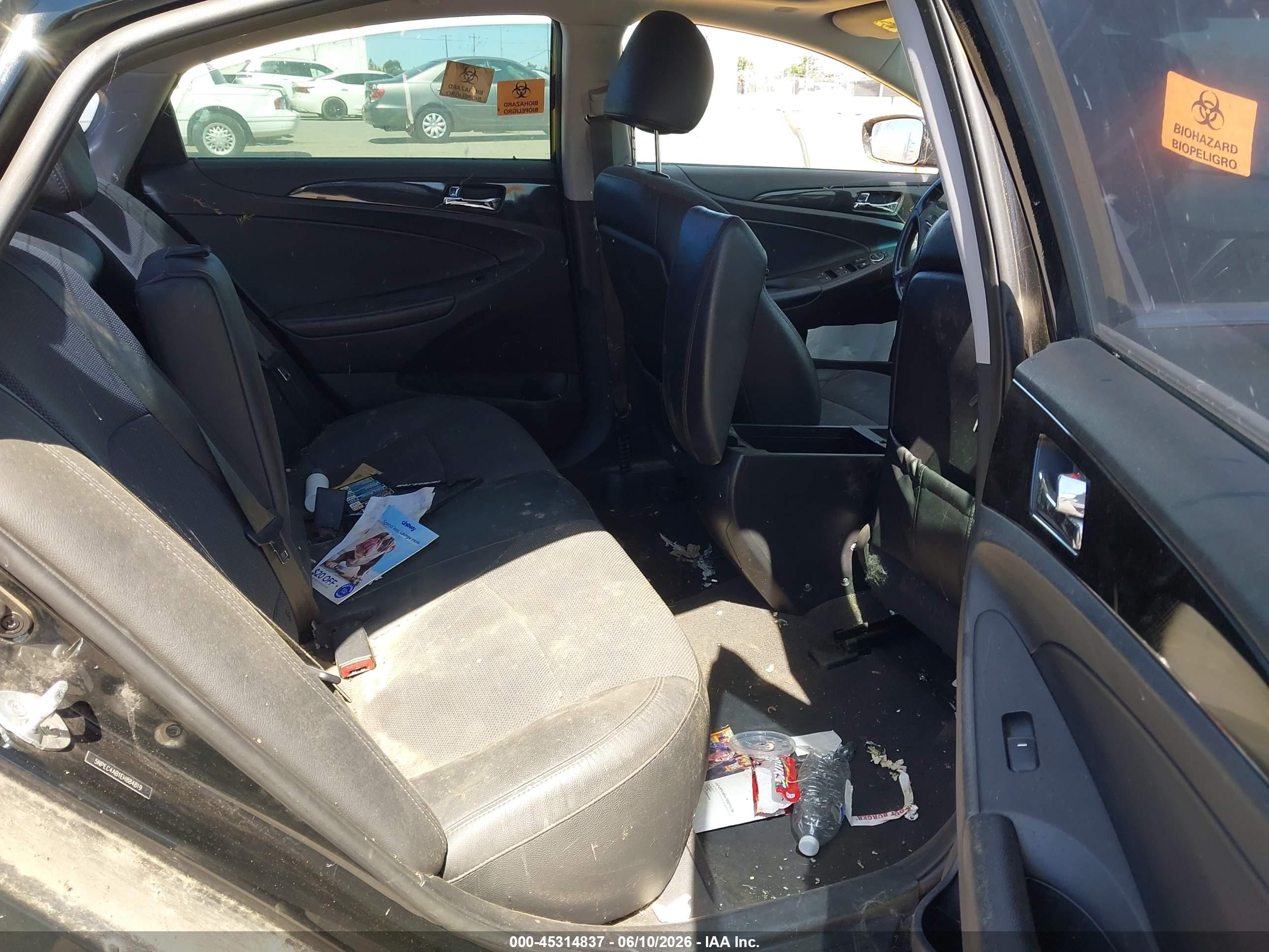 2014 Hyundai Sonata VIN 5NPEC4AB1EH884819 IAAI salvage auction — Normal Wear, Clear - Dealer Only (California), sold $325 on 2026-07-02 (photo 8)