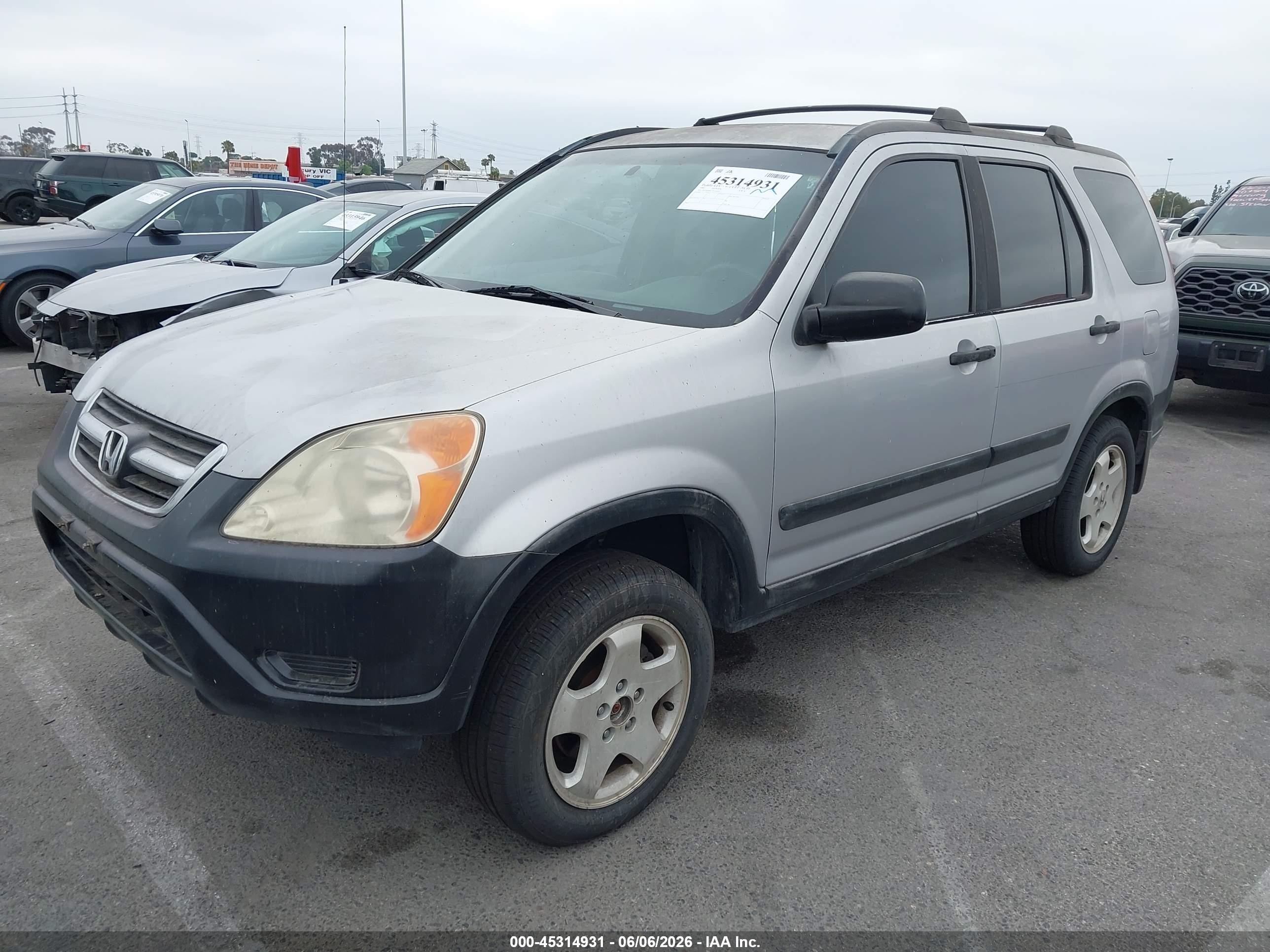 2002 Honda CR-V VIN JHLRD68472C014424 IAAI salvage auction — Normal Wear, Clear - Dealer Only (California), sold $400 on 2026-07-02 (photo 2)