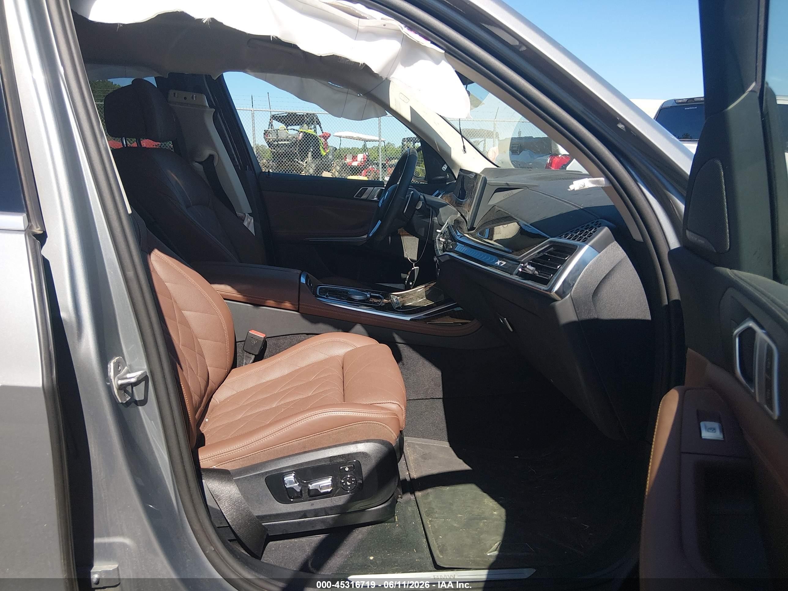 2025 BMW X7 VIN 5UX23EM05S9Z50682 IAAI salvage auction — Front End, Salvage (Mississippi), sold $43,750 on 2026-07-08 (photo 5)