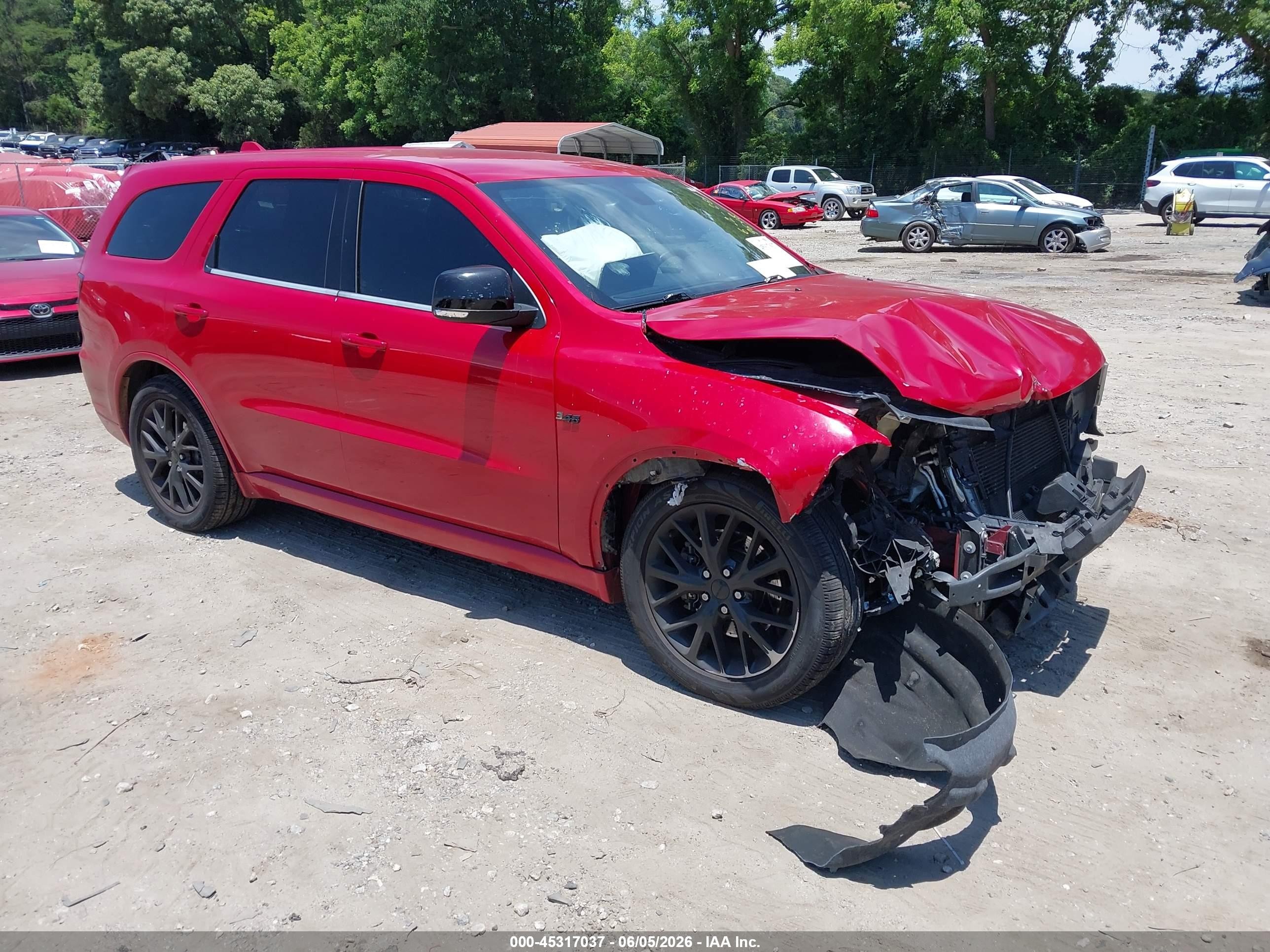 2015 Dodge Durango VIN 1C4SDHCT8FC119648 IAAI salvage auction — Front End, Salvage (Georgia), sold $1,225 on 2026-08-28 (photo 1)