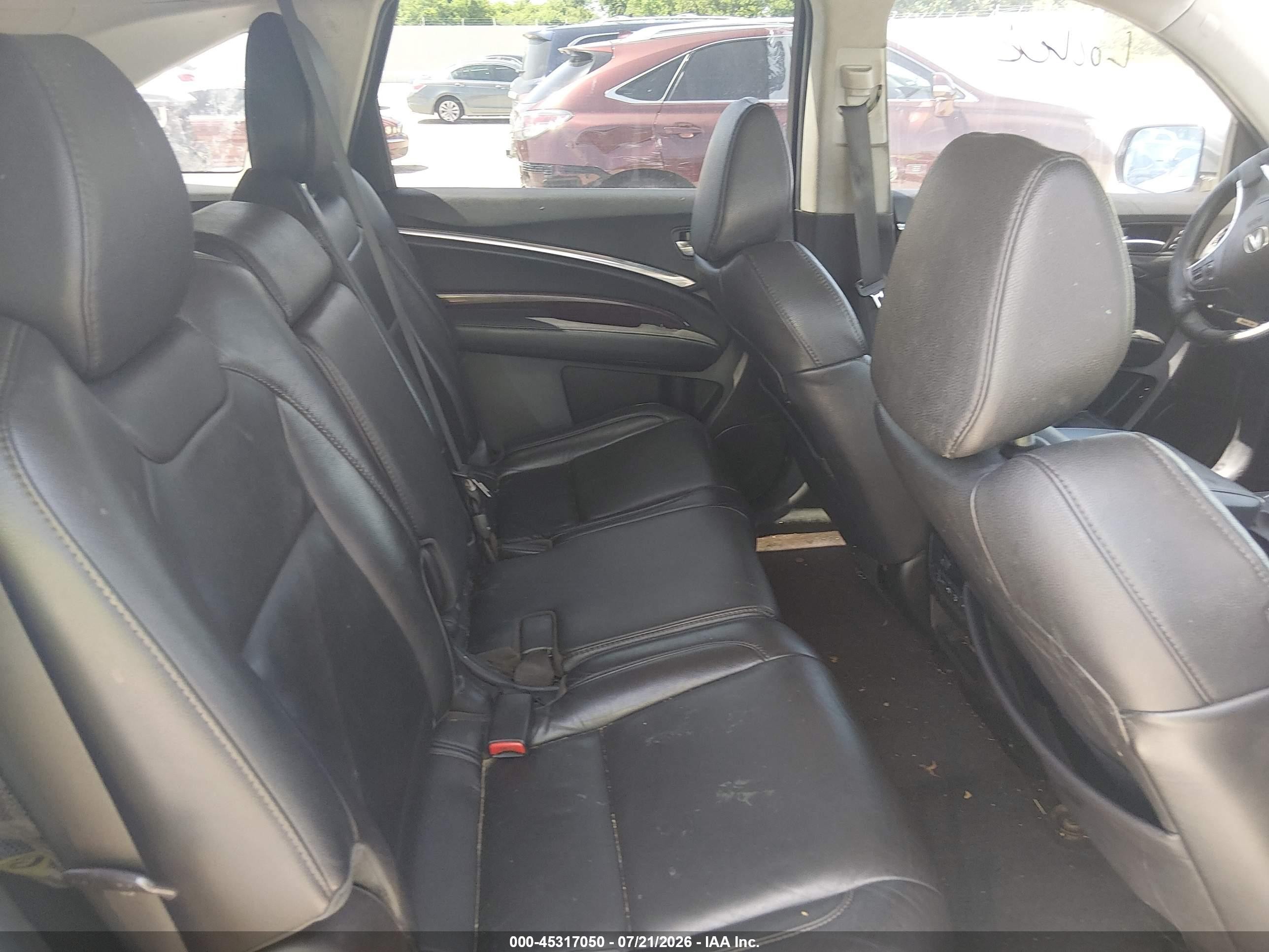2016 Acura Mdx VIN 5FRYD3H23GB019442 IAAI salvage auction — Unknown, Salvage (Texas), sold $2,200 on 2026-09-11 (photo 8)