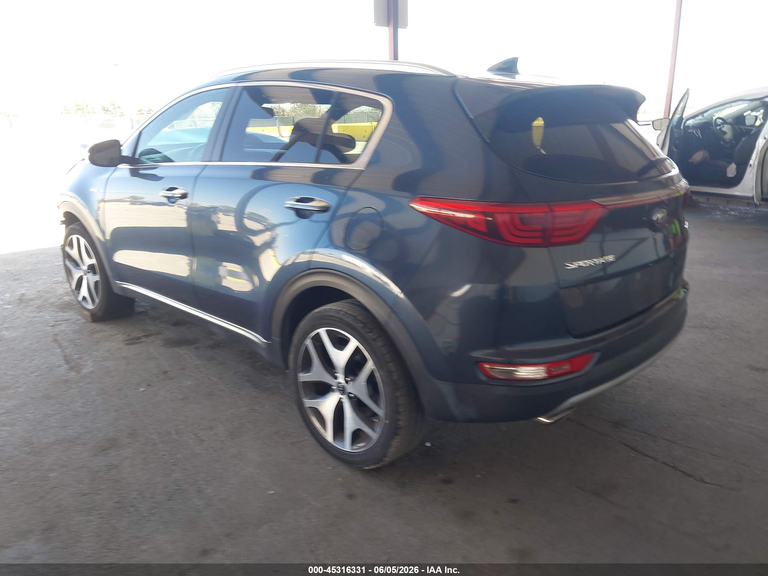2017 Kia Sportage VIN KNDPRCA60H7208763 IAAI salvage auction — Front End, Salvage (California), sold $225 on 2026-07-09 (photo 3)