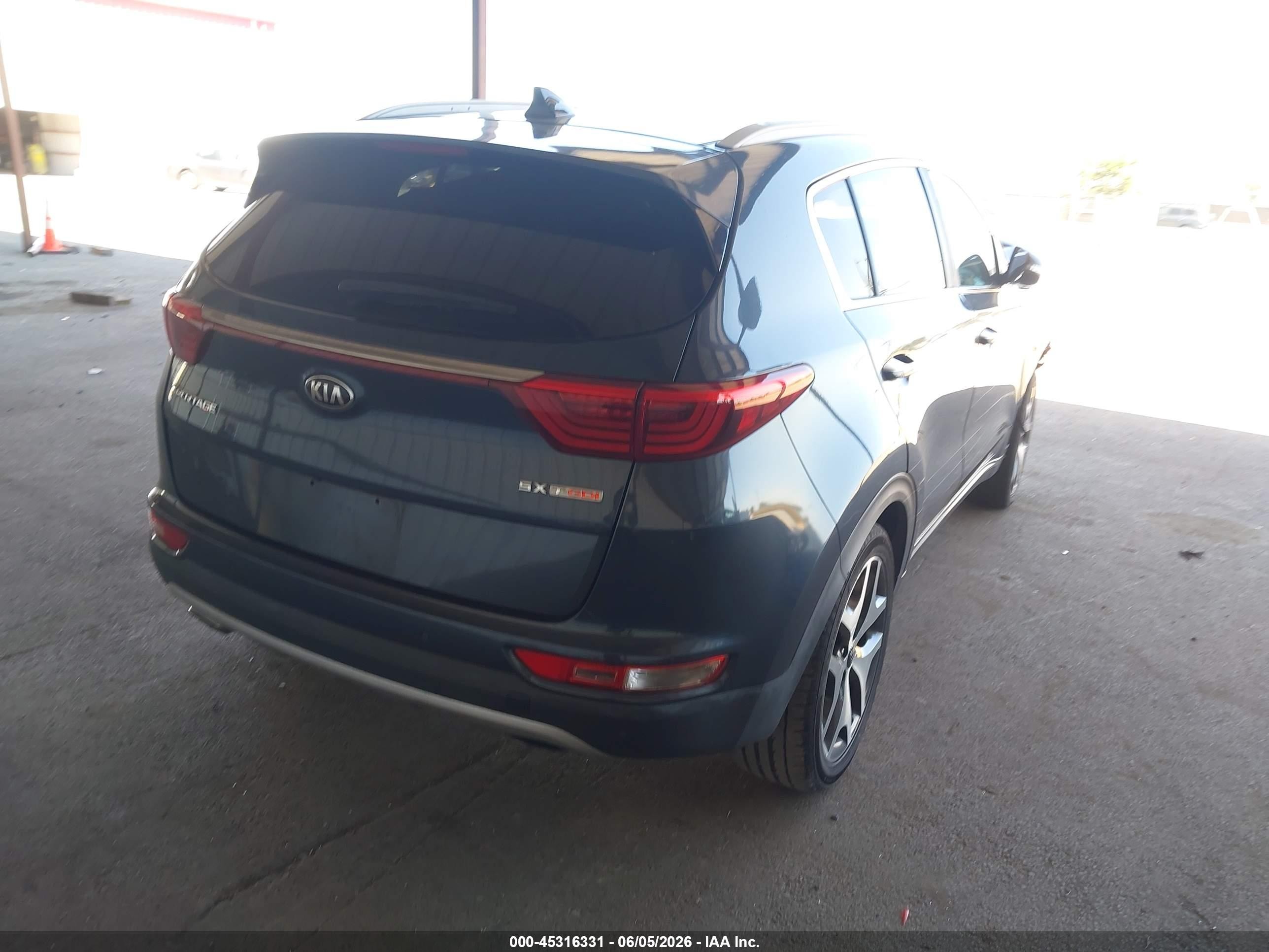 2017 Kia Sportage VIN KNDPRCA60H7208763 IAAI salvage auction — Front End, Salvage (California), sold $225 on 2026-07-09 (photo 4)