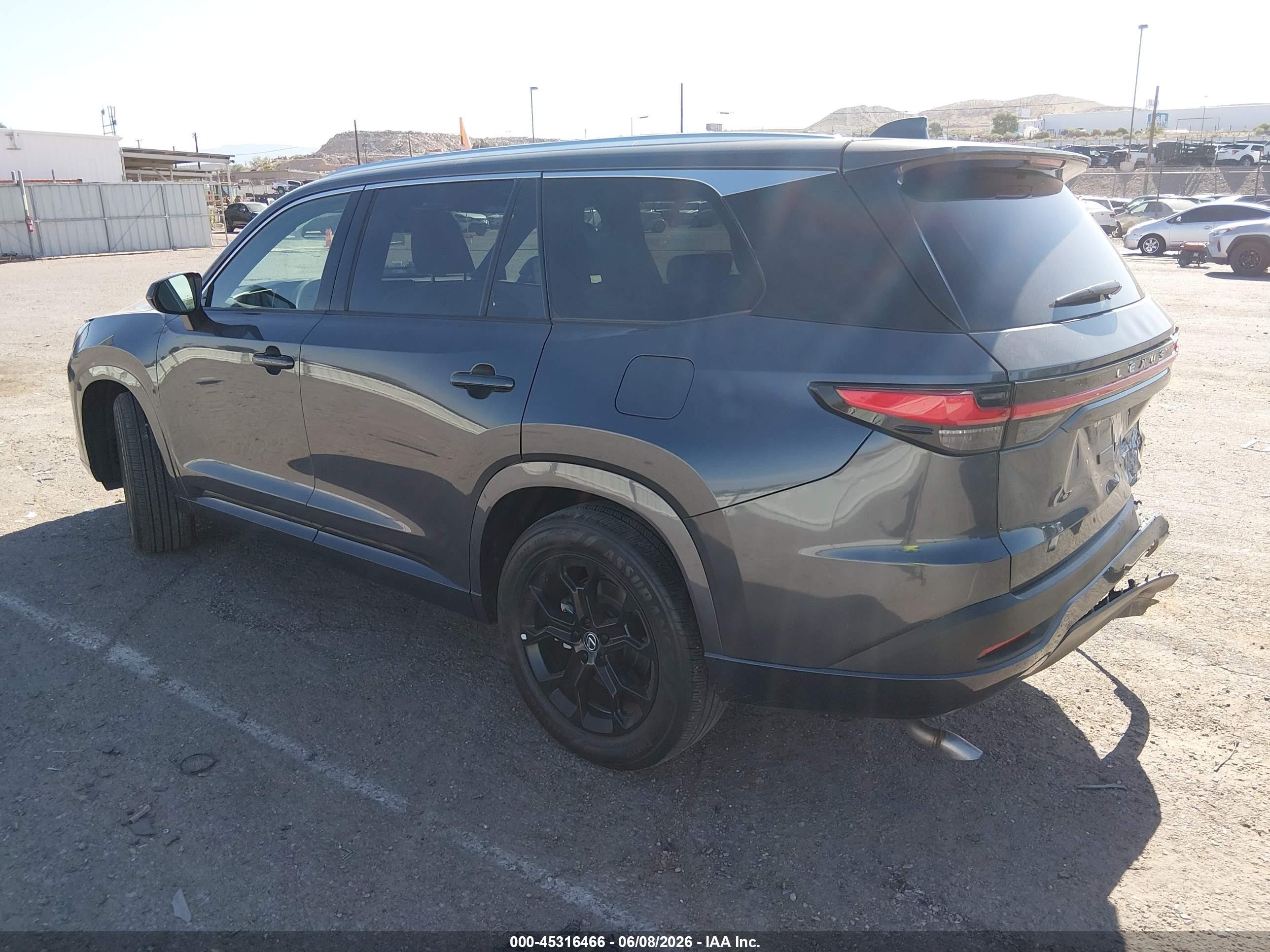 2024 Lexus Tx VIN 5TDAAAA66RS010861 IAAI salvage auction — Rear End, Salvage (New Mexico), sold $28,000 on 2026-08-24 (photo 3)