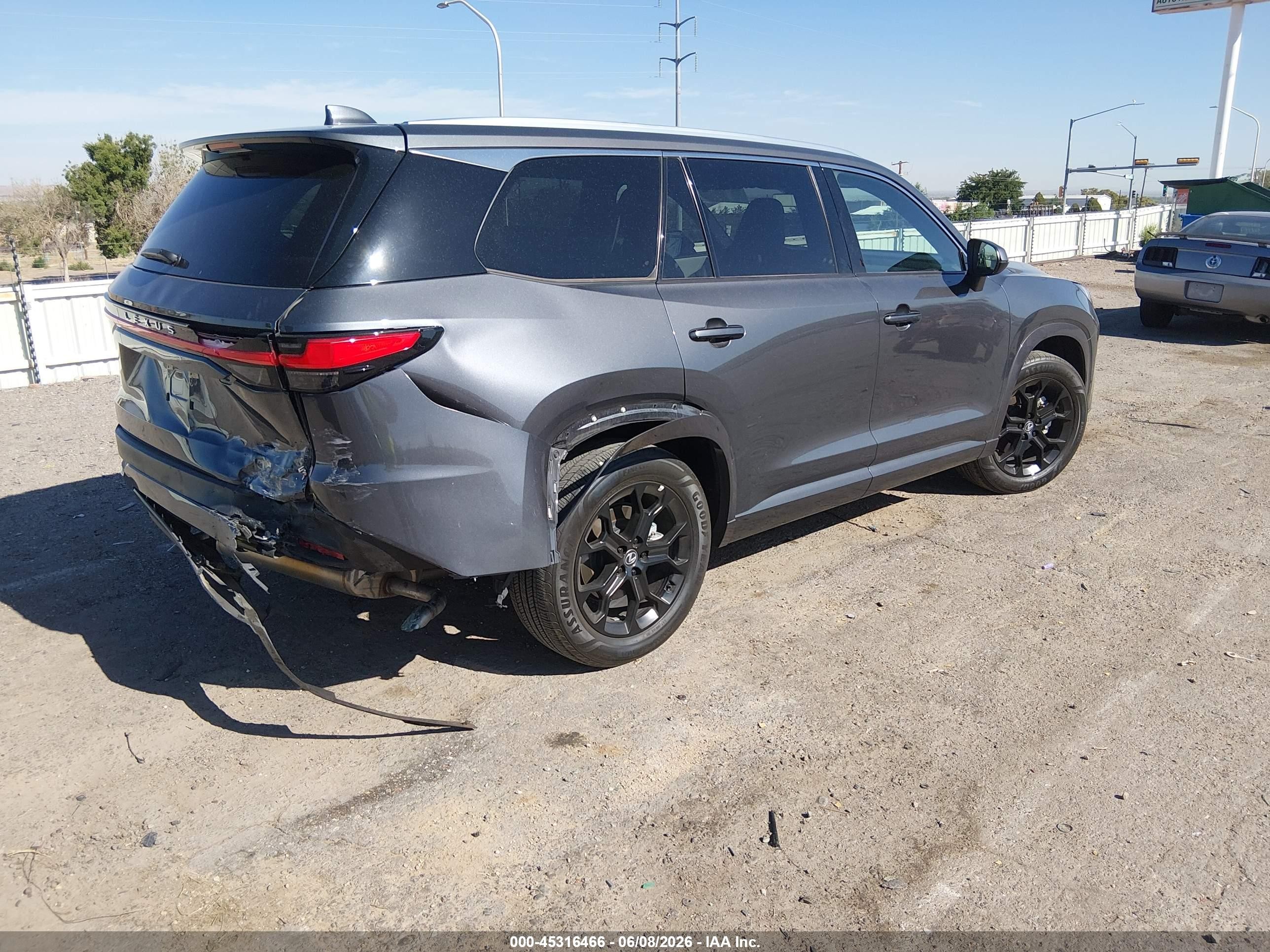 2024 Lexus Tx VIN 5TDAAAA66RS010861 IAAI salvage auction — Rear End, Salvage (New Mexico), sold $28,000 on 2026-08-24 (photo 4)
