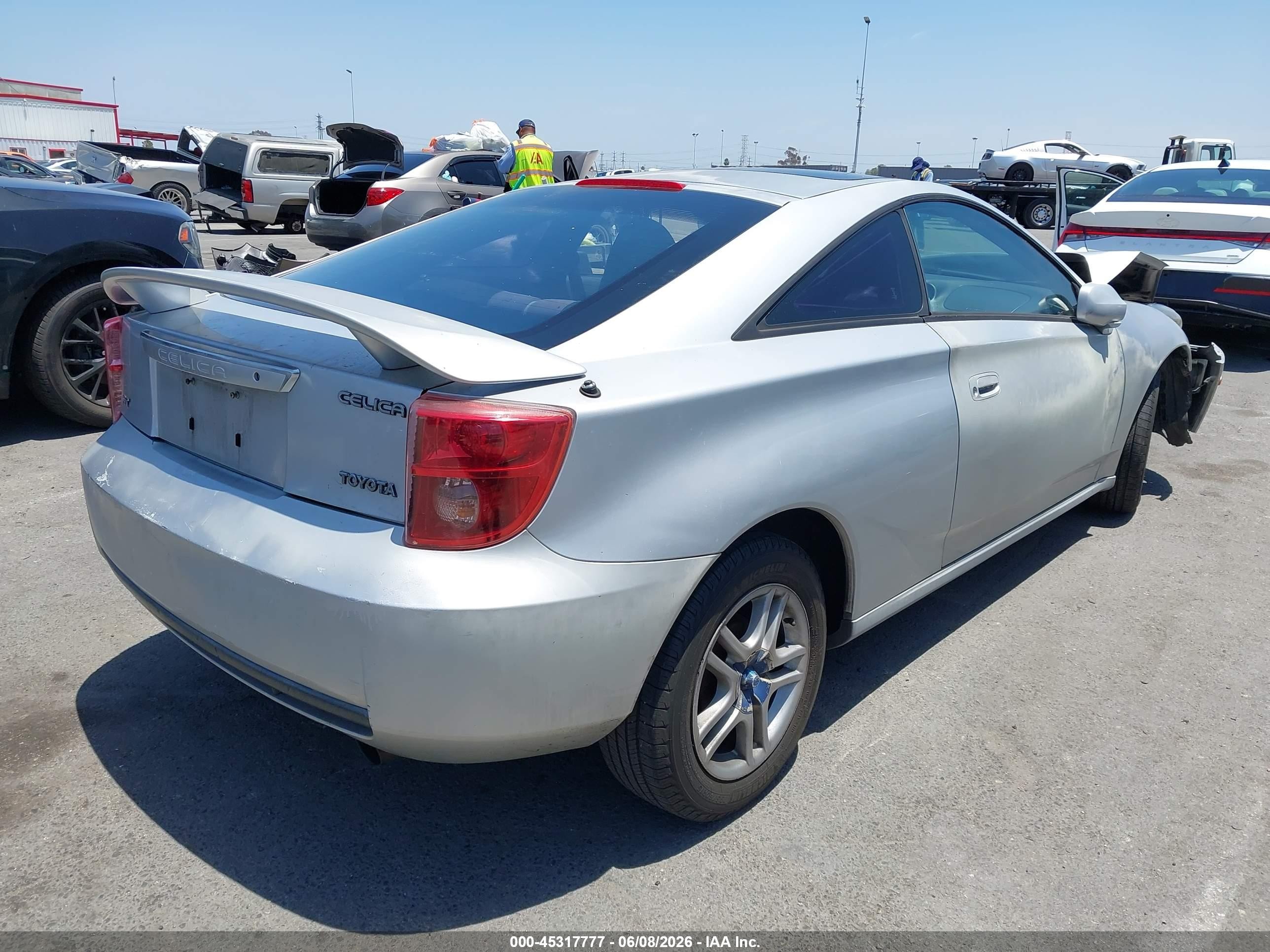 2003 Toyota Celica VIN JTDDR32T730156265 IAAI salvage auction — Front End, Salvage (California), sold $300 on 2026-07-09 (photo 4)