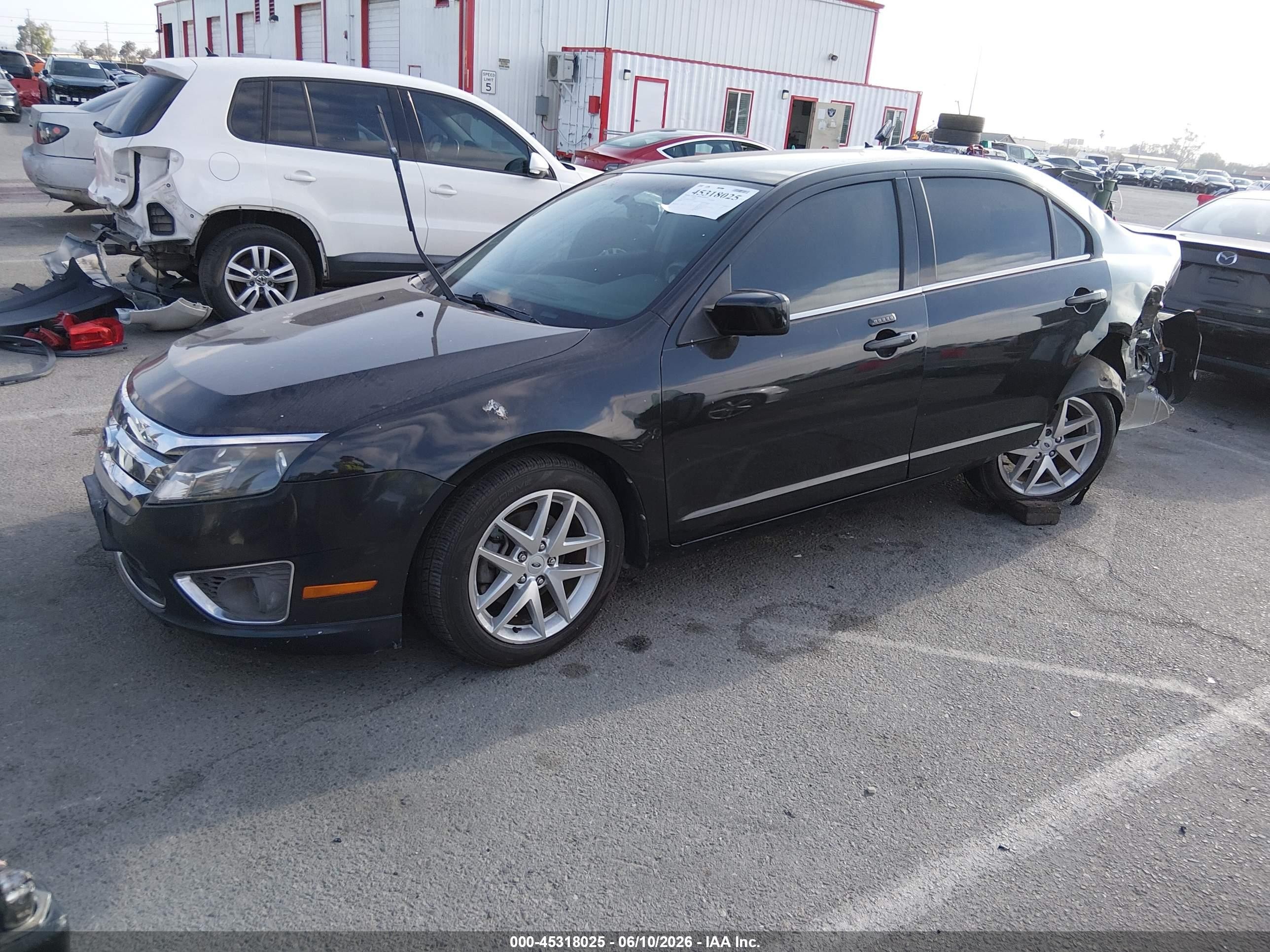 2012 Ford Fusion VIN 3FAHP0JA8CR322823 IAAI salvage auction — Rear End, Salvage (California), sold $225 on 2026-07-02 (photo 2)