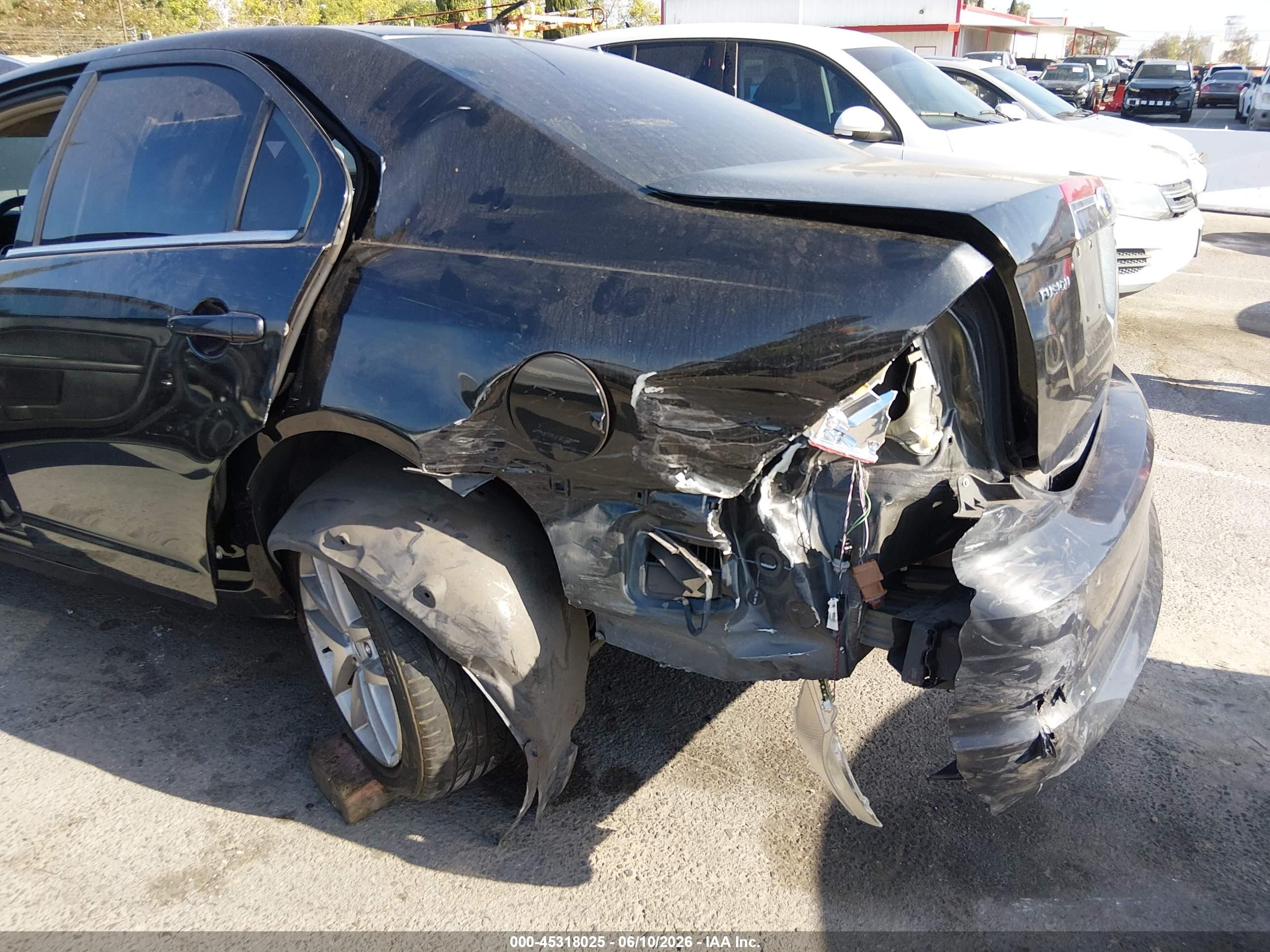 2012 Ford Fusion VIN 3FAHP0JA8CR322823 IAAI salvage auction — Rear End, Salvage (California), sold $225 on 2026-07-02 (photo 6)