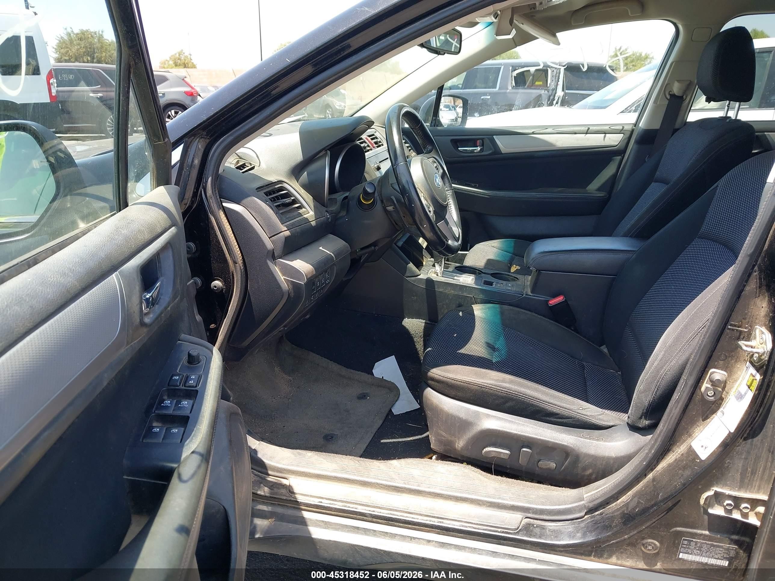 2016 Subaru Outback VIN 4S4BSAFC9G3310100 IAAI salvage auction — Rear End, Salvage Certificate (California), sold $1,750 on 2026-07-10 (photo 5)