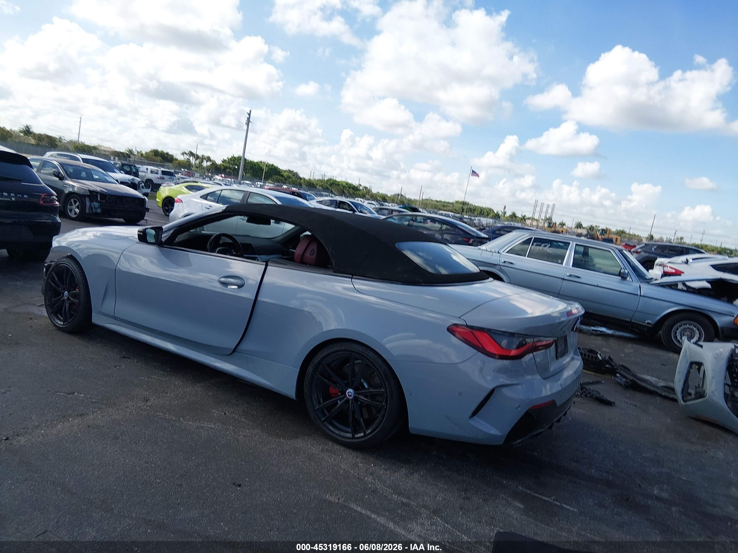 2023 BMW M440i VIN WBA53AT08PCM65467 IAAI salvage auction — Front End, Rebuildable (Florida), sold $19,400 on 2026-08-13 (photo 3)