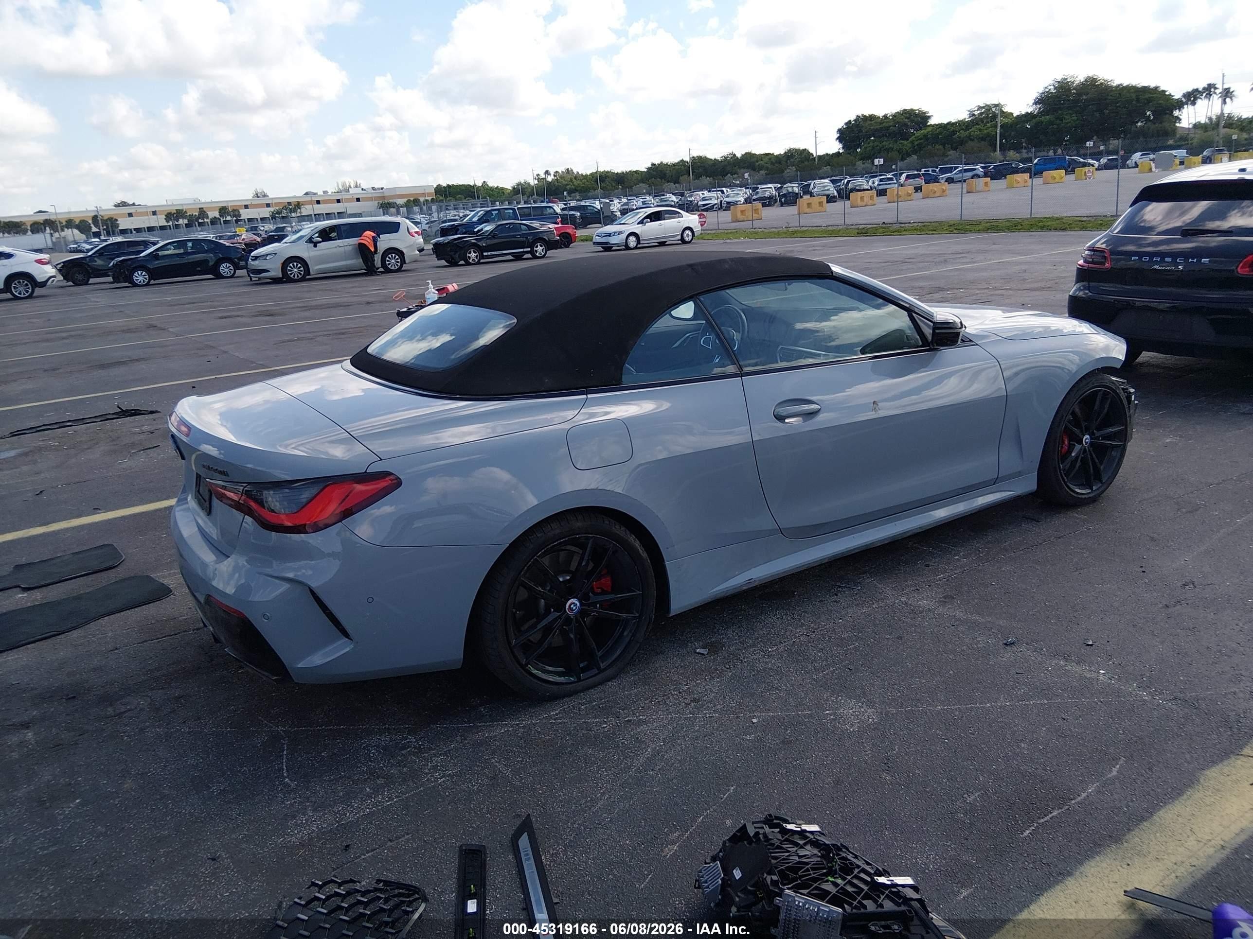 2023 BMW M440i VIN WBA53AT08PCM65467 IAAI salvage auction — Front End, Rebuildable (Florida), sold $19,400 on 2026-08-13 (photo 4)