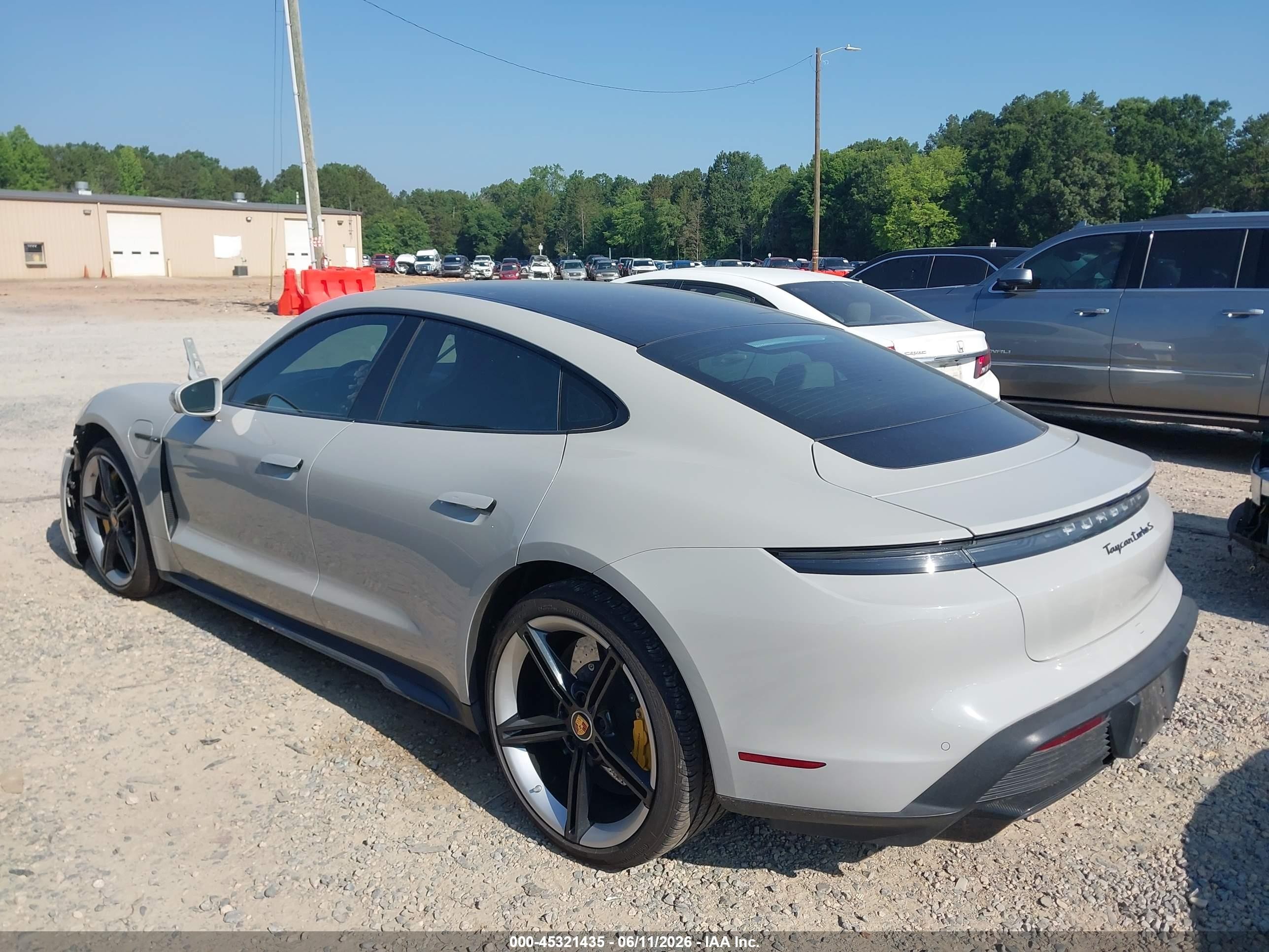 2021 Porsche Taycan VIN WP0AC2Y16MSA62813 IAAI salvage auction — Front End, Salvage (North Carolina), sold $33,400 on 2026-08-17 (photo 3)