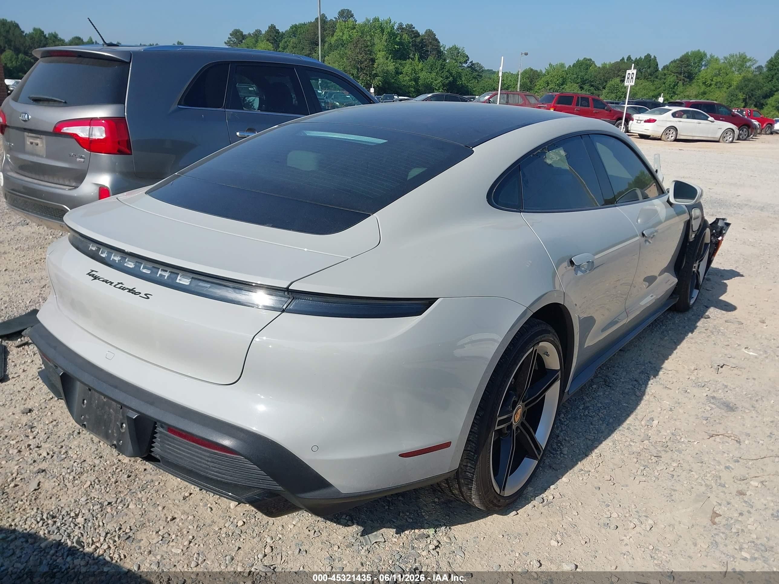 2021 Porsche Taycan VIN WP0AC2Y16MSA62813 IAAI salvage auction — Front End, Salvage (North Carolina), sold $33,400 on 2026-08-17 (photo 4)