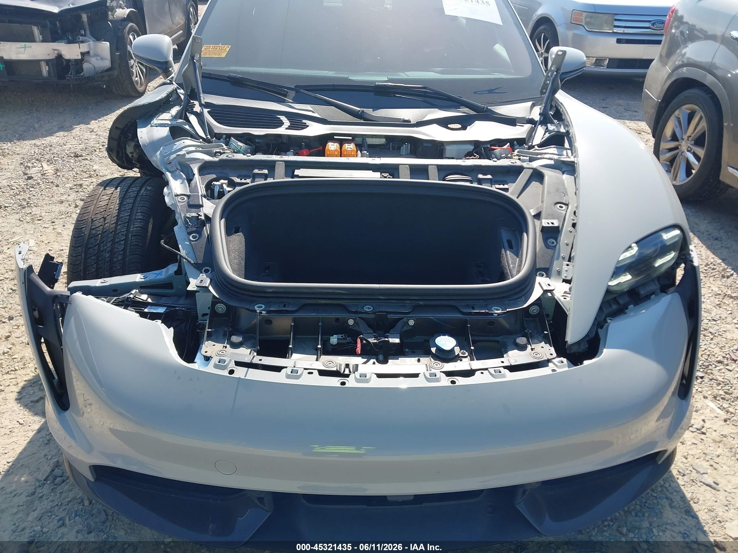 2021 Porsche Taycan VIN WP0AC2Y16MSA62813 IAAI salvage auction — Front End, Salvage (North Carolina), sold $33,400 on 2026-08-17 (photo 6)