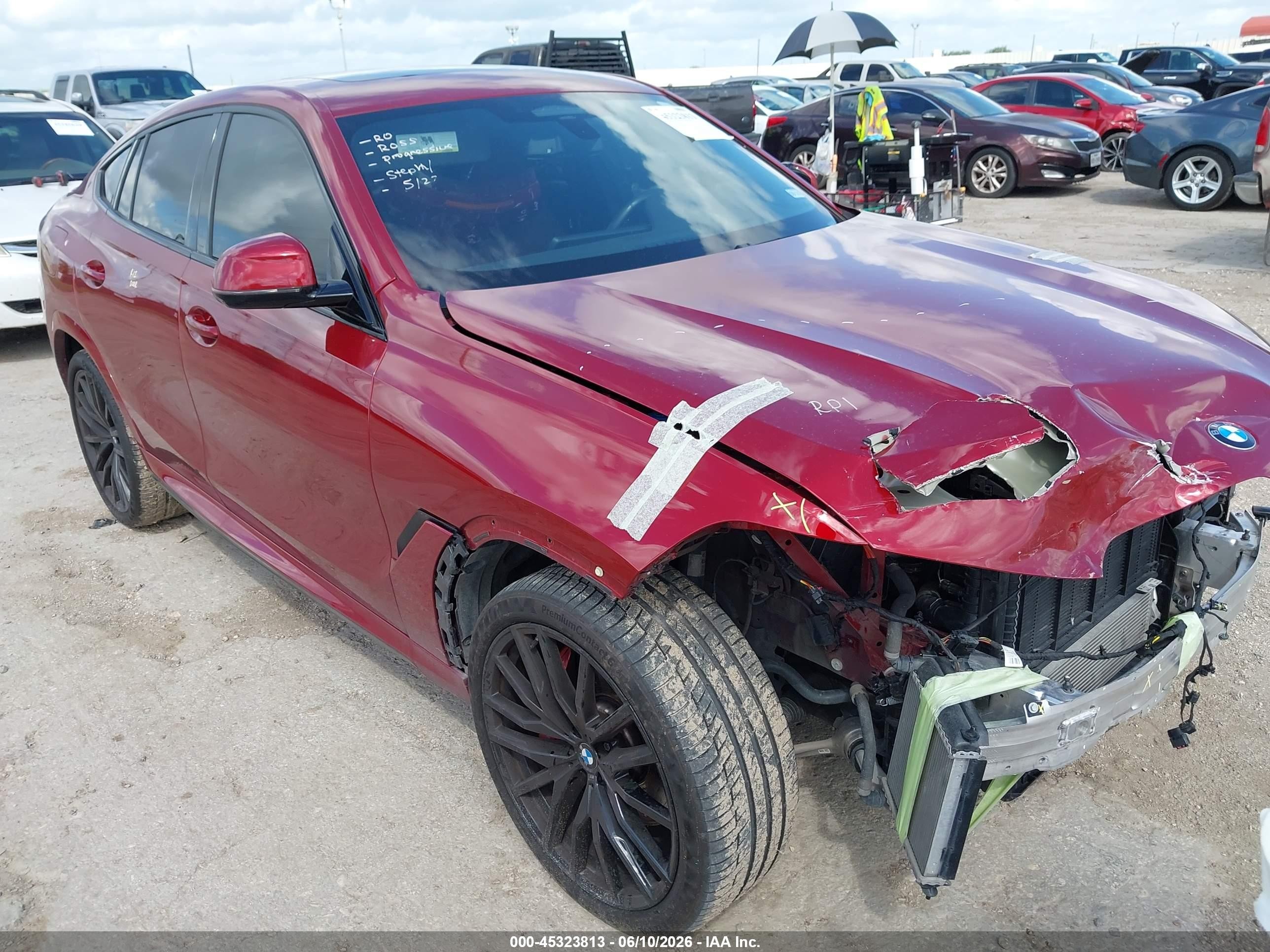 2023 BMW X6 VIN 5UXCY6C01P9N63793 — IAAI salvage auction photo