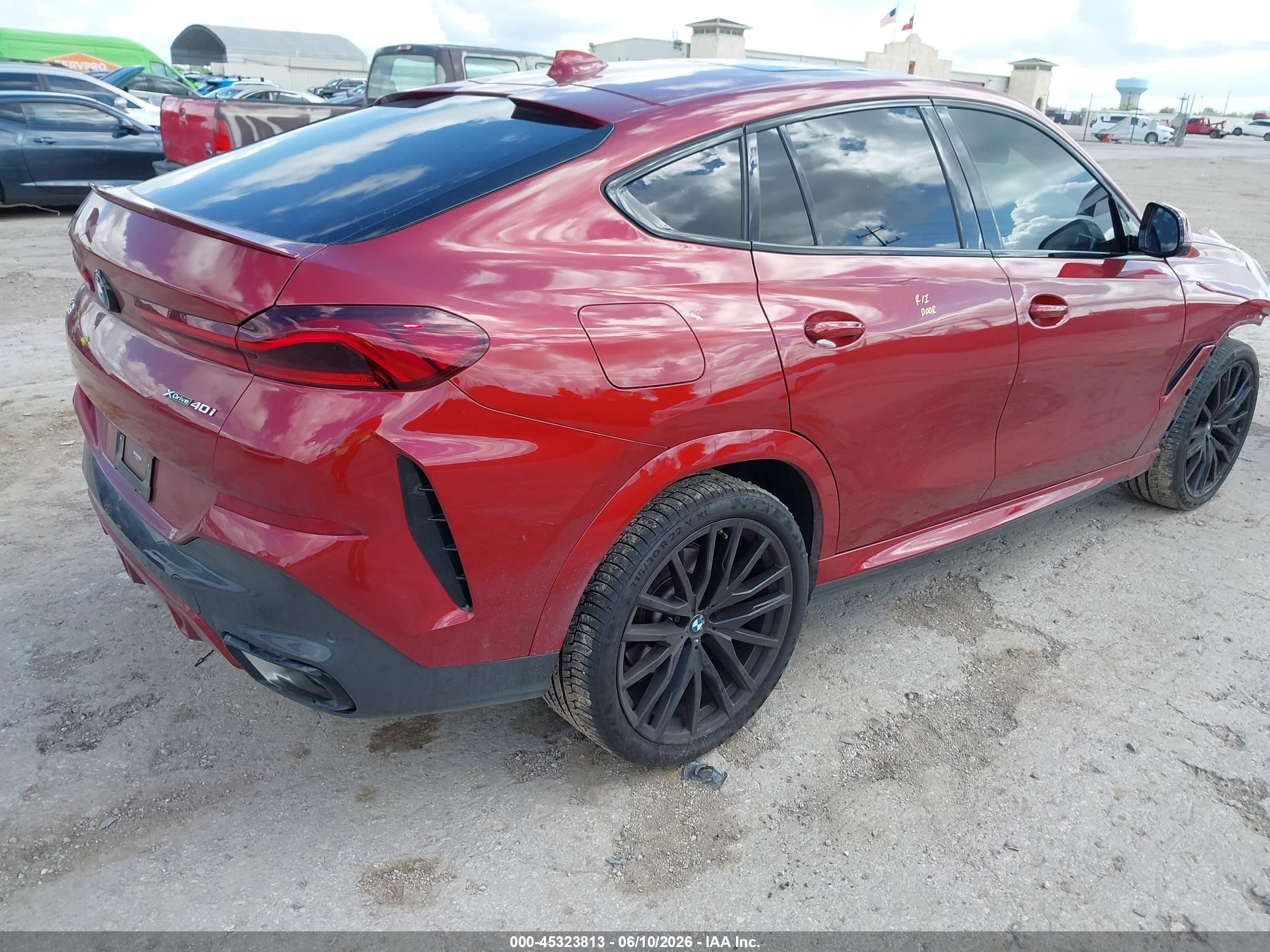 2023 BMW X6 VIN 5UXCY6C01P9N63793 IAAI salvage auction — Front End, Original (Texas), sold $22,000 on 2026-09-13 (photo 4)