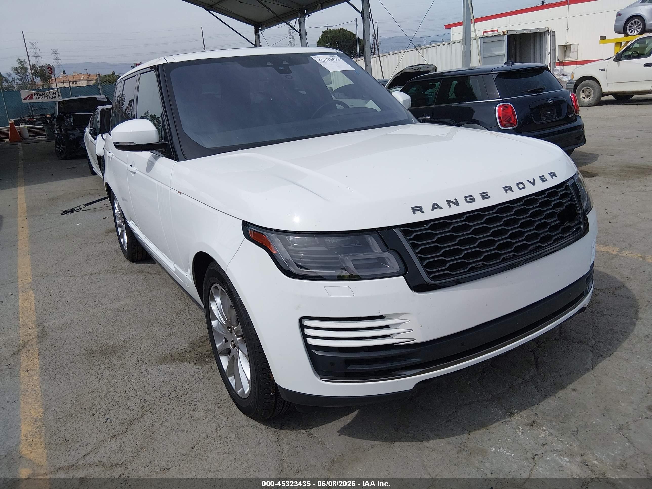 2019 Land Rover Range Rover VIN SALGR2RV4KA554114 — IAAI salvage auction photo