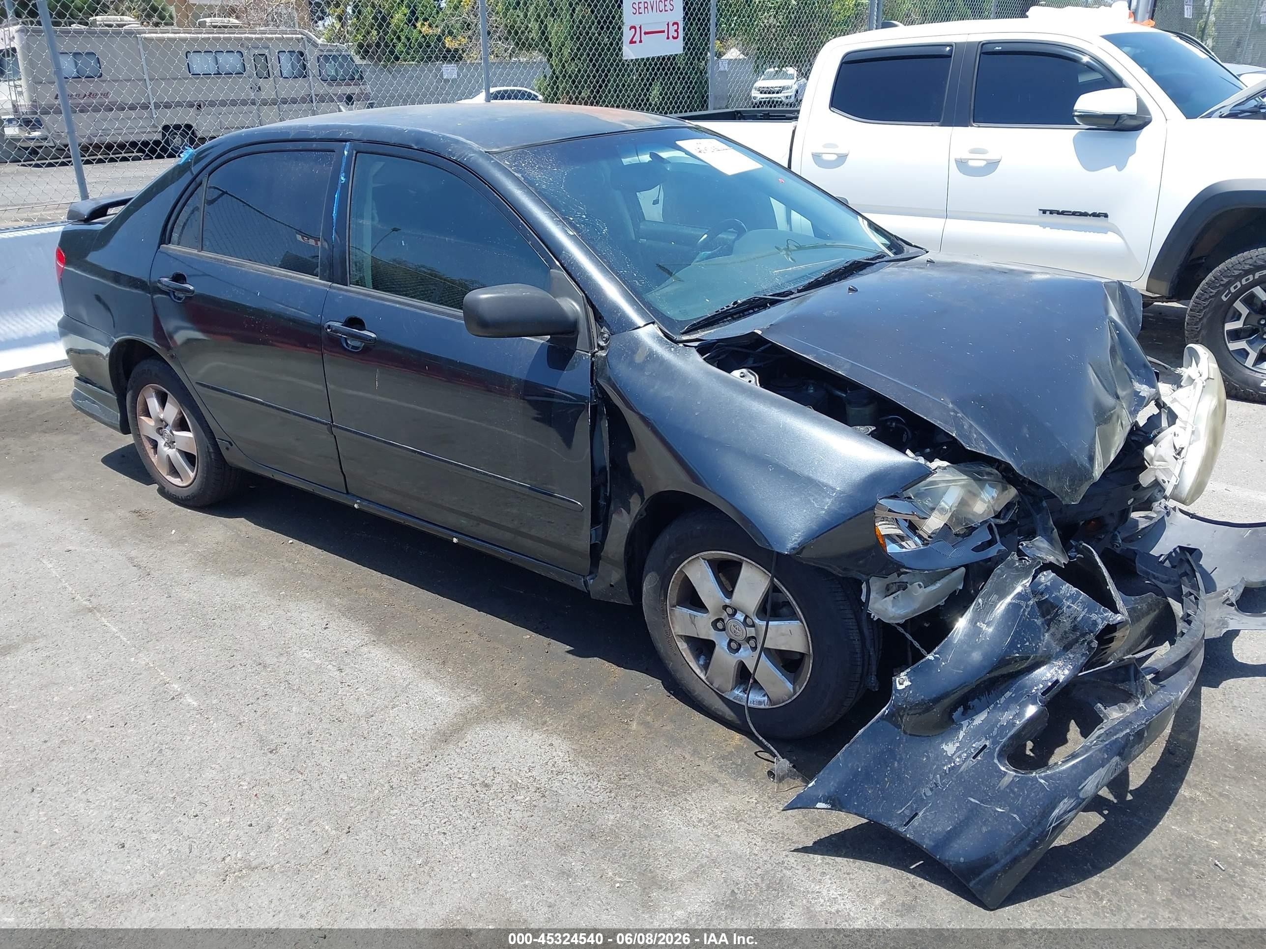 2007 Toyota Corolla VIN 1NXBR30E67Z840410 IAAI salvage auction — Front End, Salvage (California), sold $375 on 2026-07-02 (photo 1)