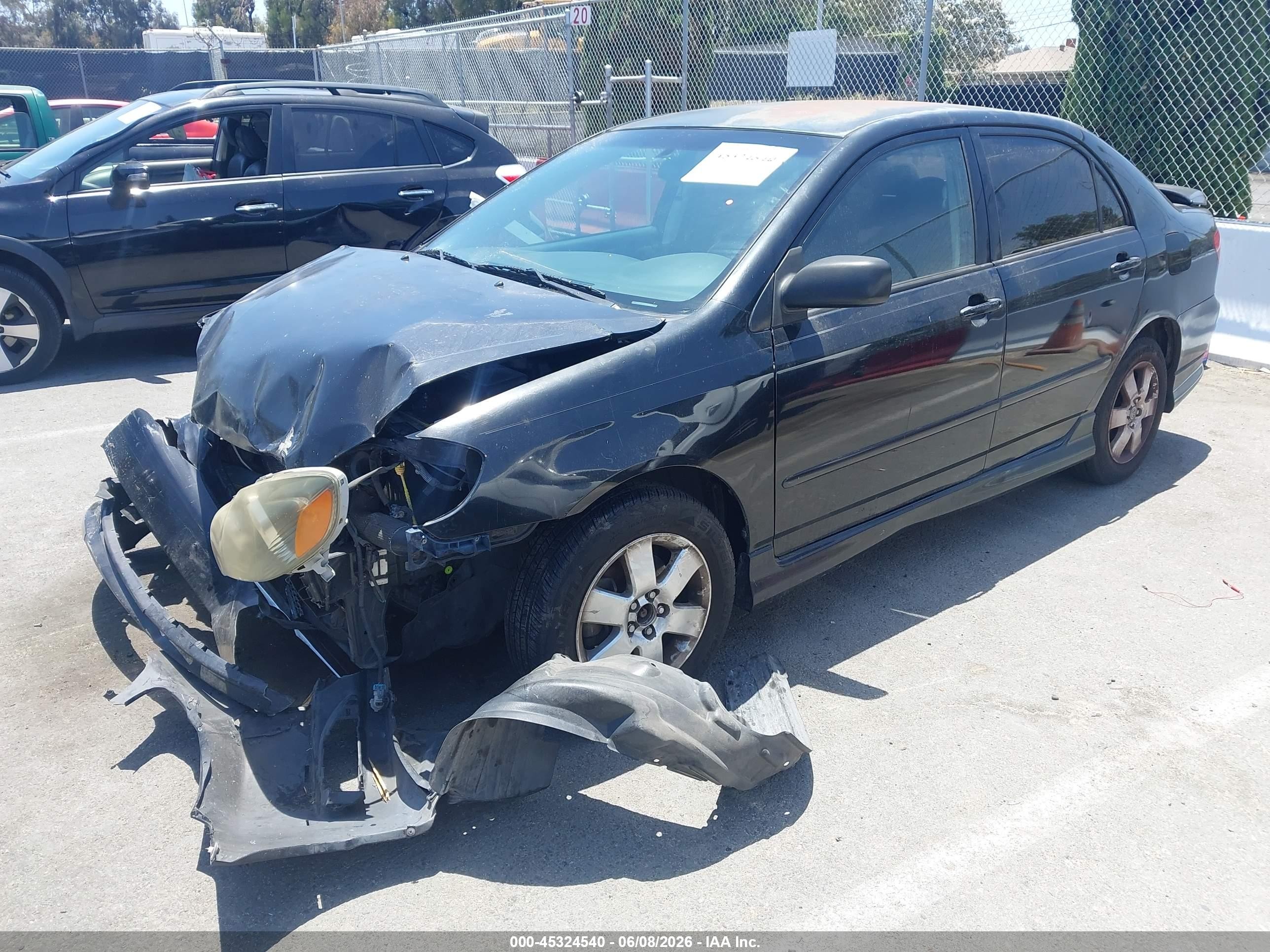 2007 Toyota Corolla VIN 1NXBR30E67Z840410 IAAI salvage auction — Front End, Salvage (California), sold $375 on 2026-07-02 (photo 2)