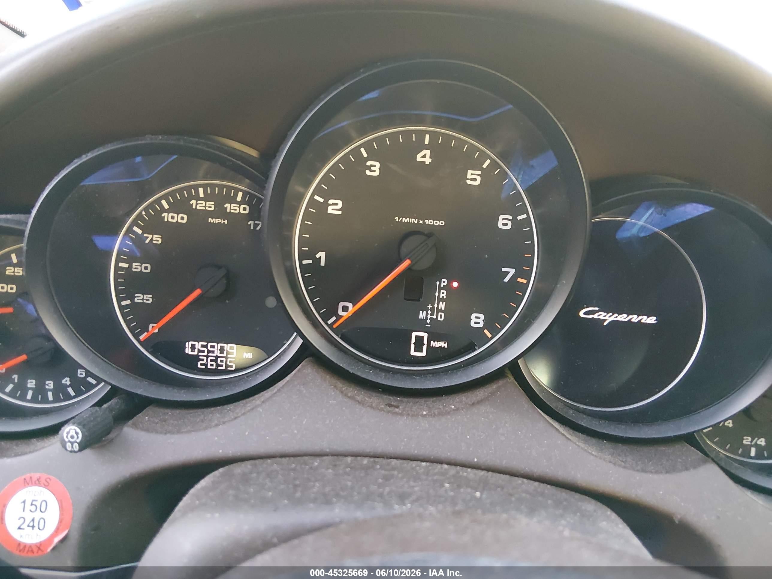 2016 Porsche Cayenne VIN WP1AA2A21GKA08053 IAAI salvage auction — Water/Flood, Salvage (Texas), sold $3,000 on 2026-07-01 (photo 7)