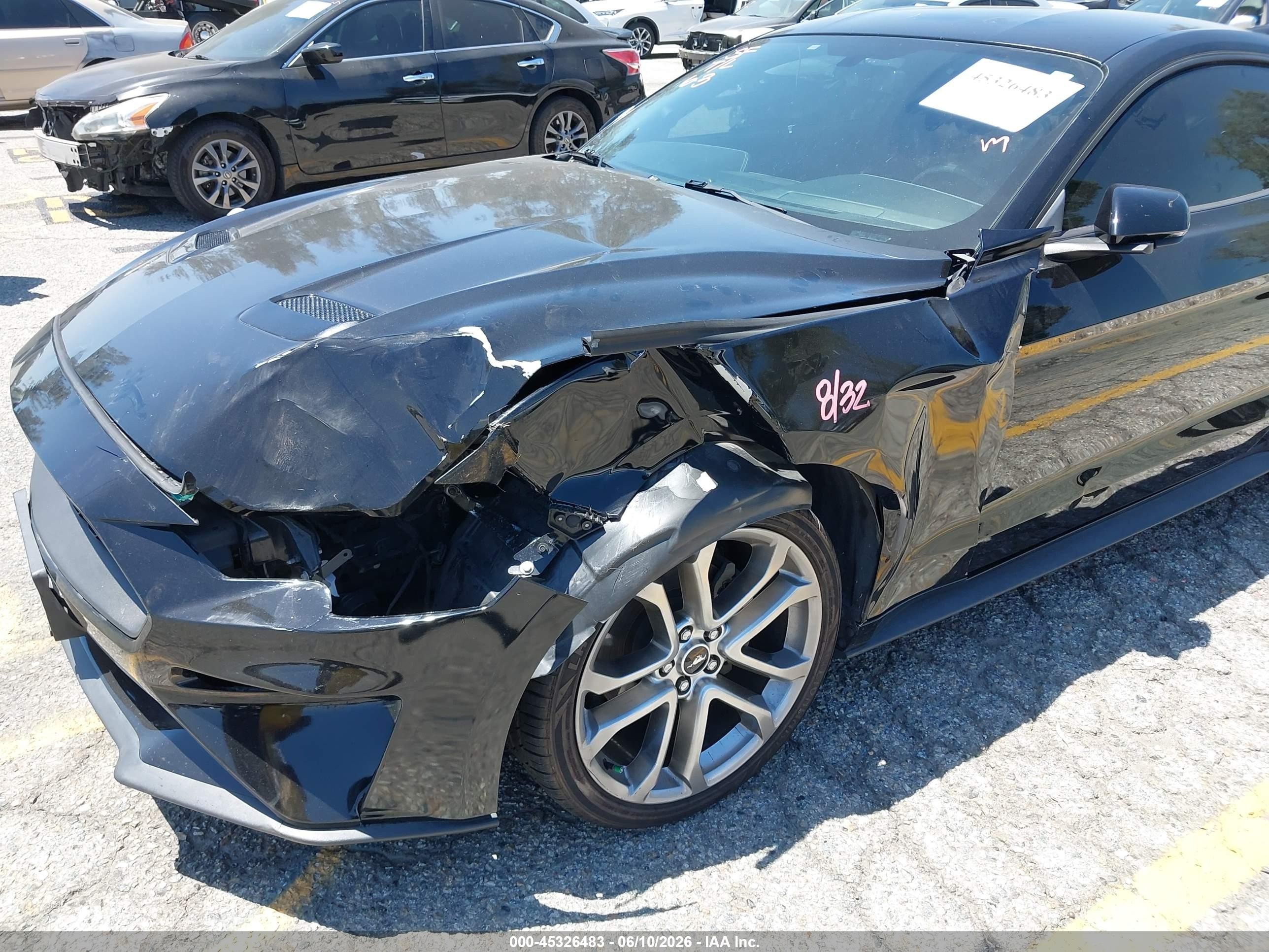 2019 Ford Mustang VIN 1FA6P8THXK5143605 IAAI salvage auction — Unknown, Salvage (California), sold $6,600 on 2026-07-10 (photo 6)