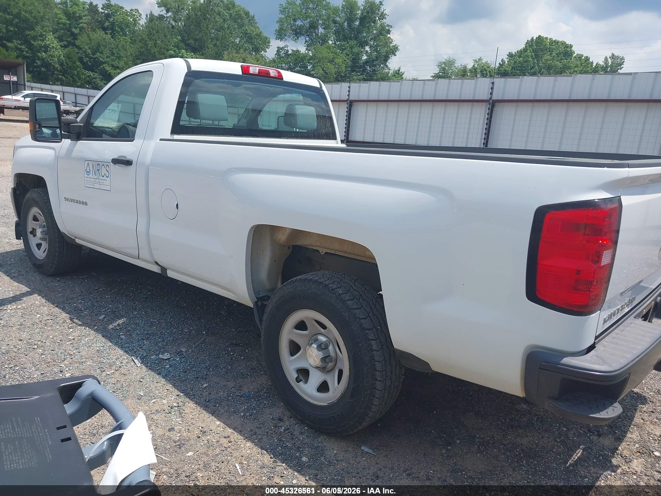 2017 Chevrolet Silverado 1500 VIN 1GCNCNEC0HZ124807 IAAI salvage auction — Side, SF97 (Louisiana), sold $10,350 on 2026-07-09 (photo 3)