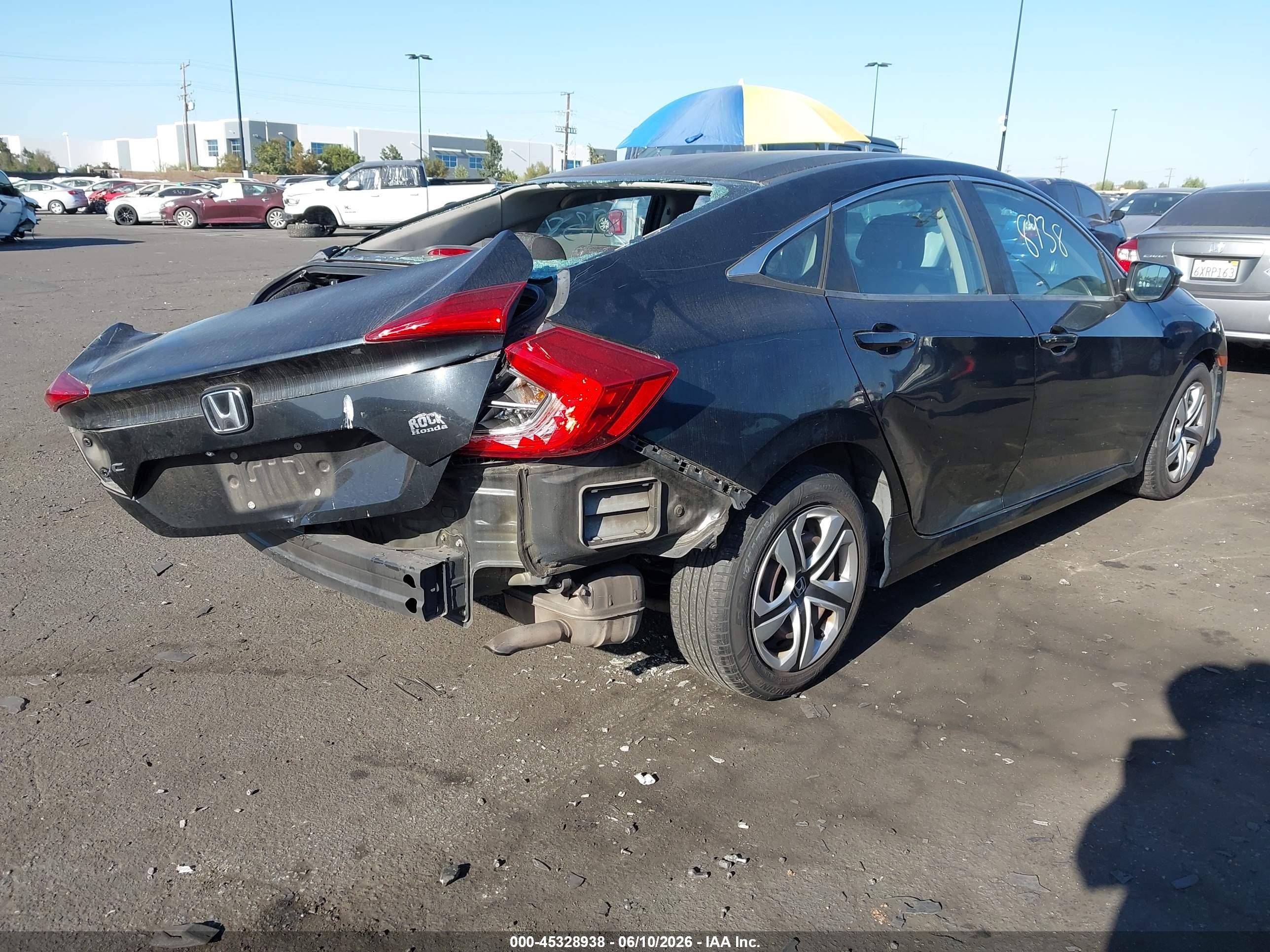 2016 Honda Civic VIN 2HGFC2F53GH544788 IAAI salvage auction — Side, Salvage Certificate (California), sold $1,600 on 2026-07-12 (photo 4)