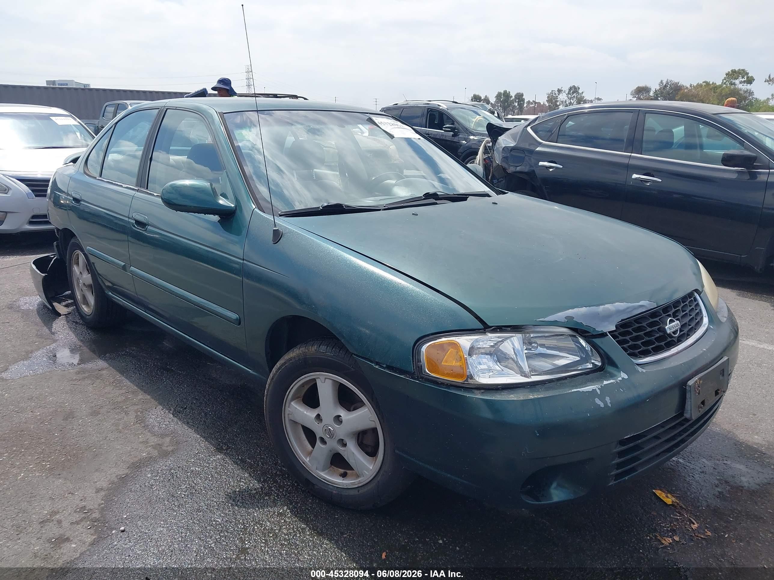 2003 Nissan Sentra VIN 3N1CB51D73L703949 IAAI salvage auction — Rear End, Salvage (California), sold $575 on 2026-07-09 (photo 1)