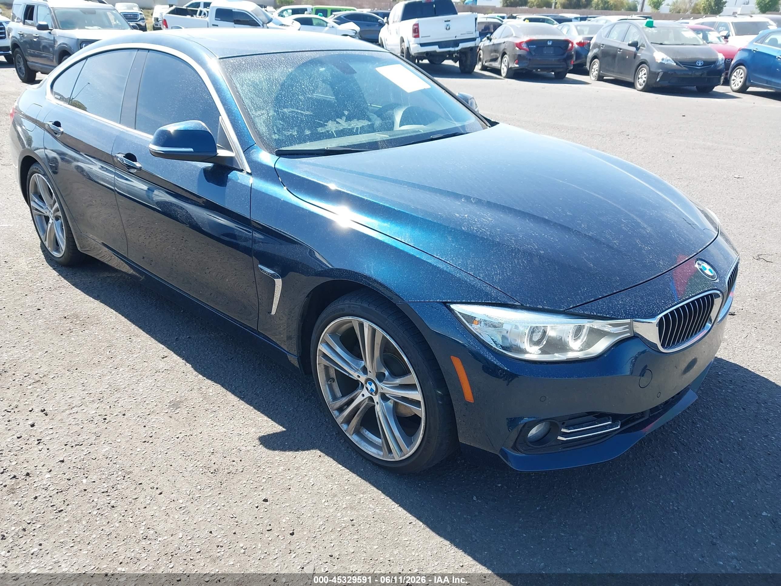 2017 BMW 4 Series VIN WBA4F7C32HG787872 IAAI salvage auction — Front End, Salvage Certificate (California), sold $3,850 on 2026-07-12 (photo 1)
