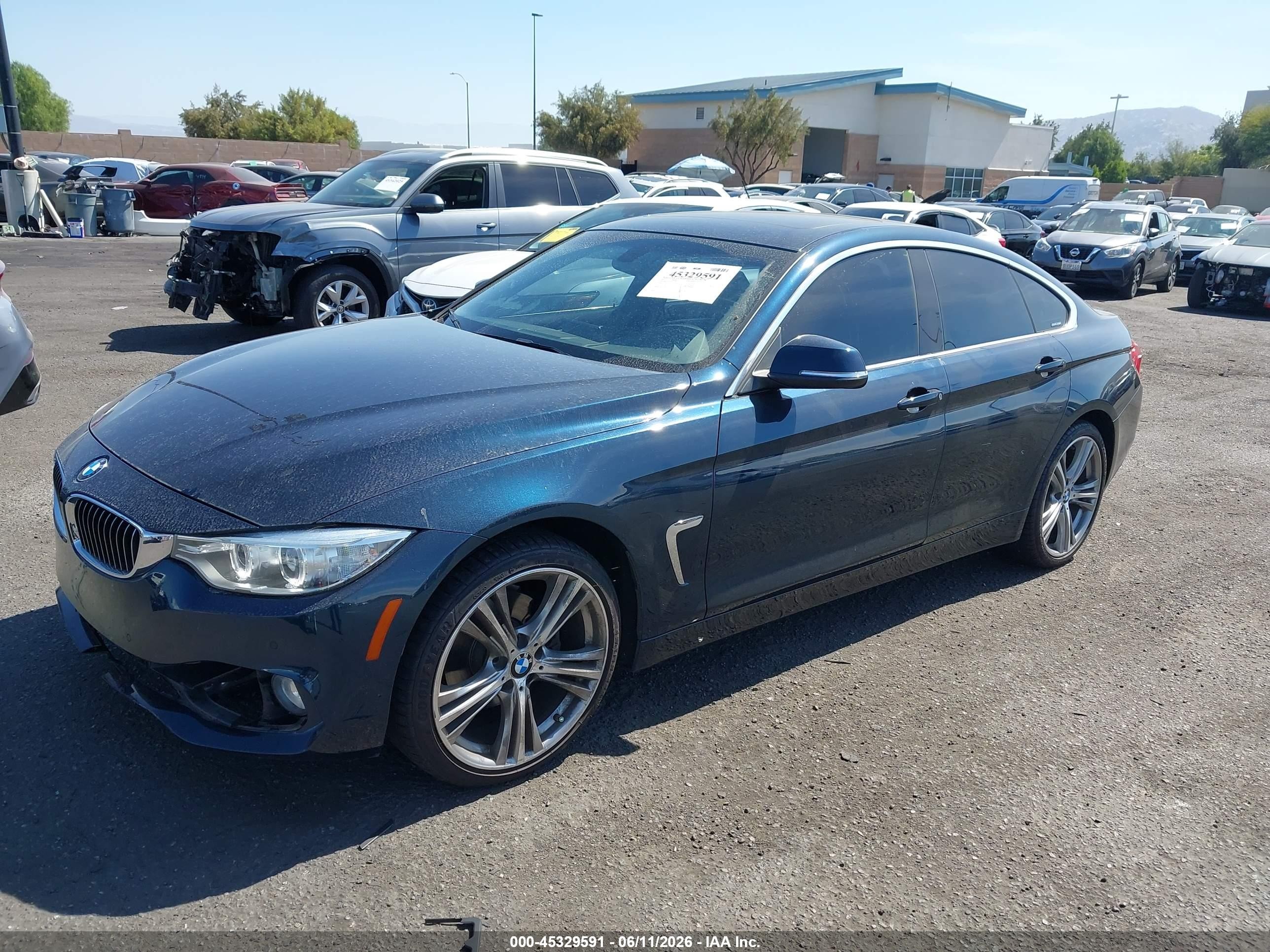 2017 BMW 4 Series VIN WBA4F7C32HG787872 IAAI salvage auction — Front End, Salvage Certificate (California), sold $3,850 on 2026-07-12 (photo 2)