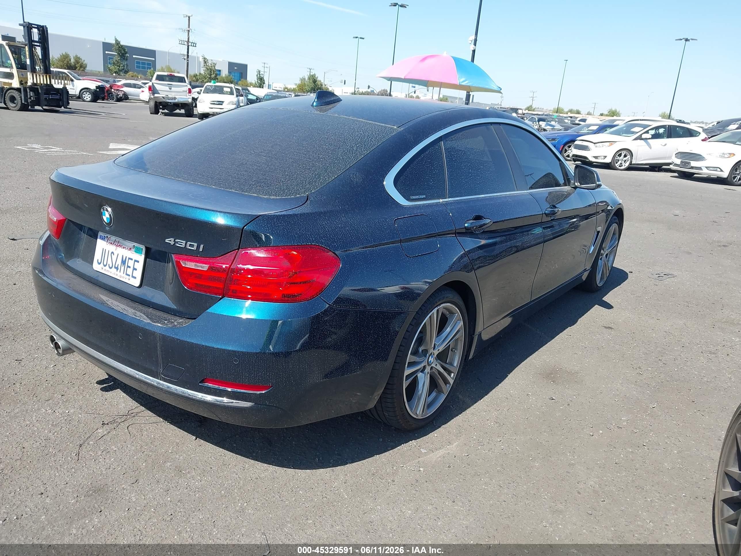 2017 BMW 4 Series VIN WBA4F7C32HG787872 IAAI salvage auction — Front End, Salvage Certificate (California), sold $3,850 on 2026-07-12 (photo 4)