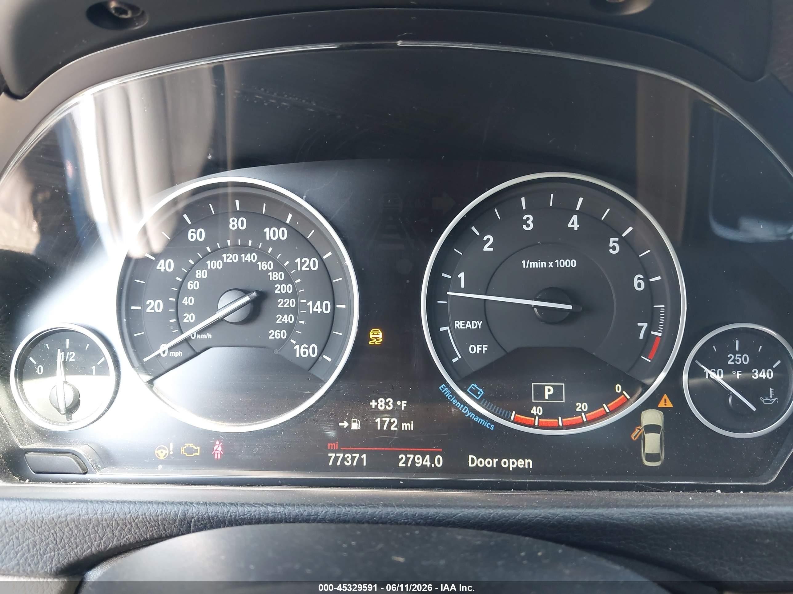 2017 BMW 4 Series VIN WBA4F7C32HG787872 IAAI salvage auction — Front End, Salvage Certificate (California), sold $3,850 on 2026-07-12 (photo 7)