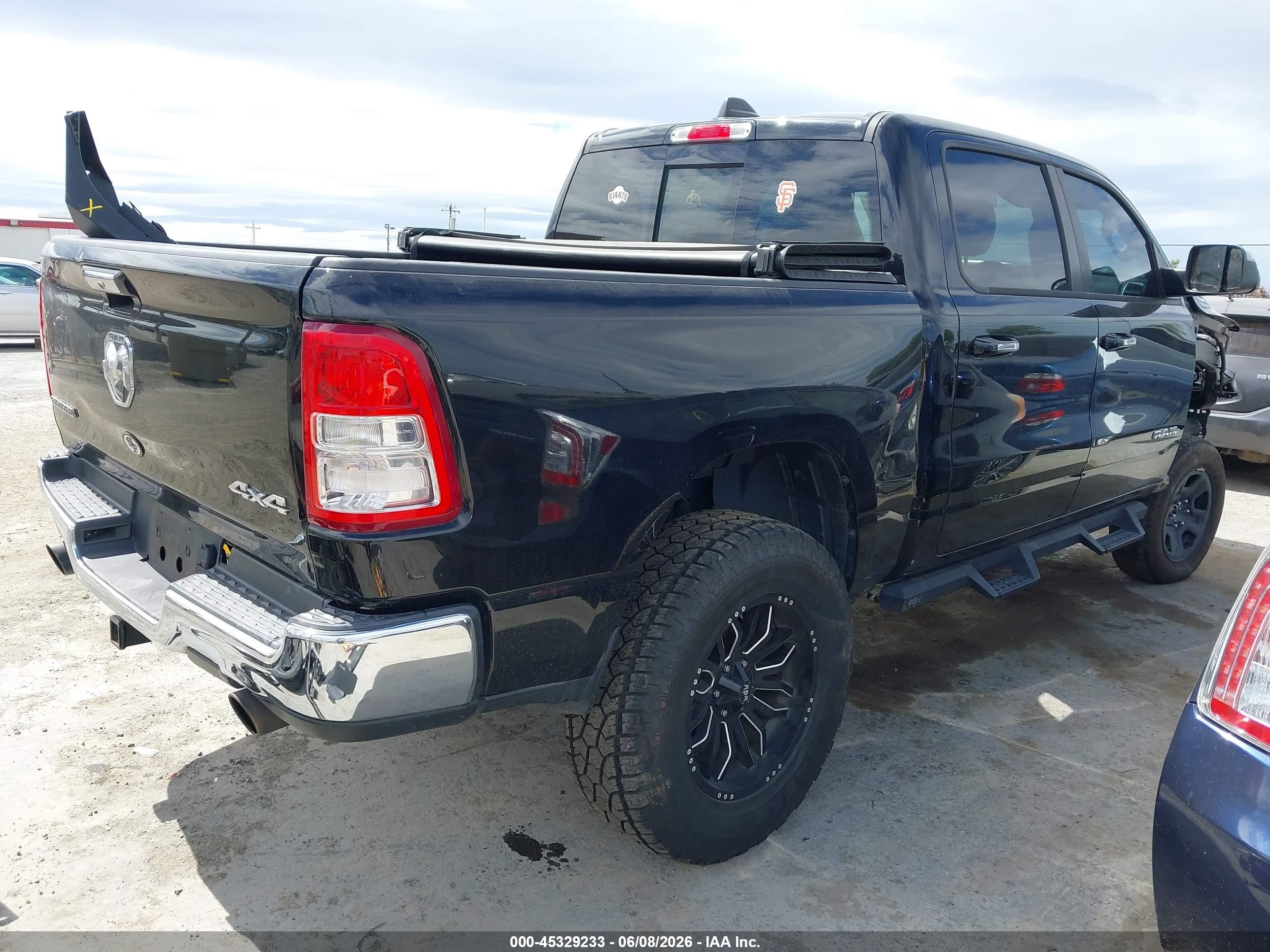 2019 Ram 1500 VIN 1C6SRFFT4KN859477 IAAI salvage auction — Front End, Salvage (California), sold $10,750 on 2026-07-09 (photo 4)