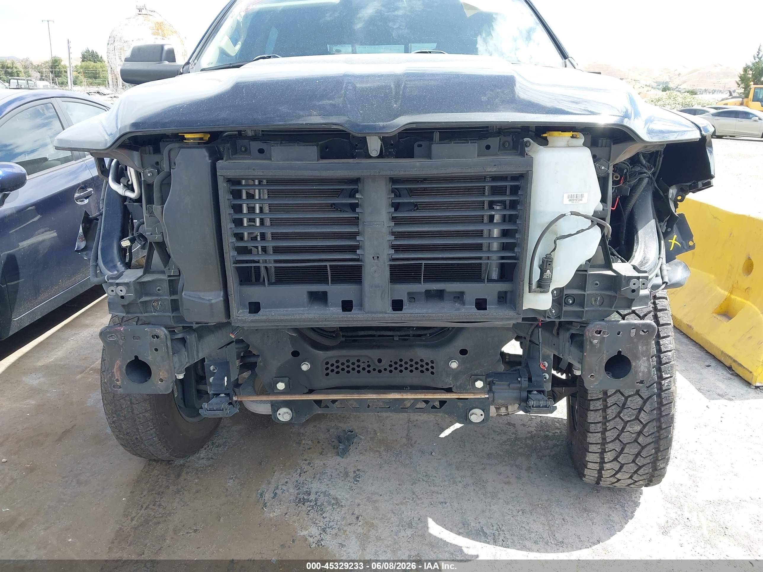 2019 Ram 1500 VIN 1C6SRFFT4KN859477 IAAI salvage auction — Front End, Salvage (California), sold $10,750 on 2026-07-09 (photo 6)