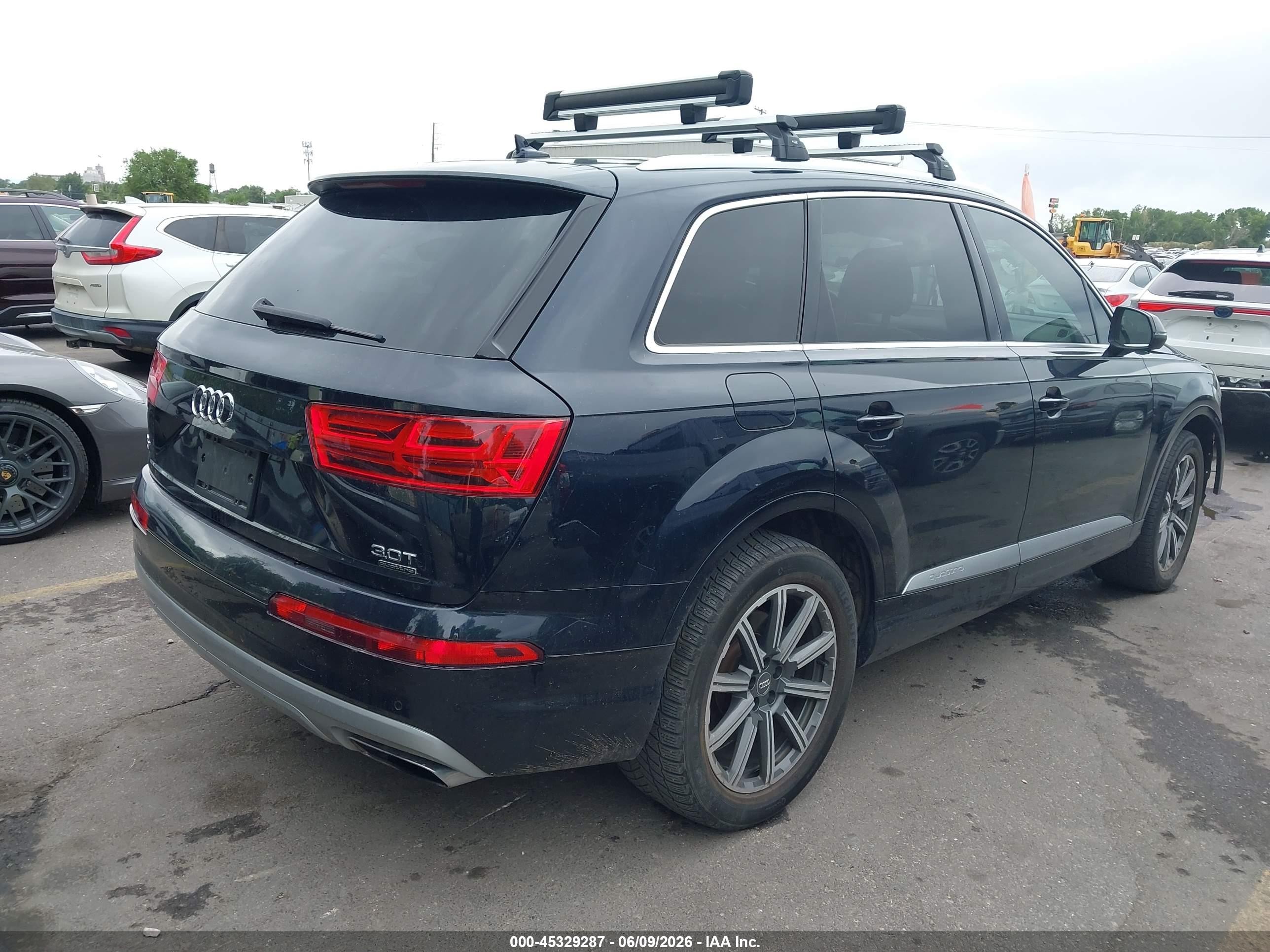 2017 Audi Q7 VIN WA1LAAF79HD028771 IAAI salvage auction — Front End, Salvage (Utah), sold $6,000 on 2026-07-02 (photo 4)